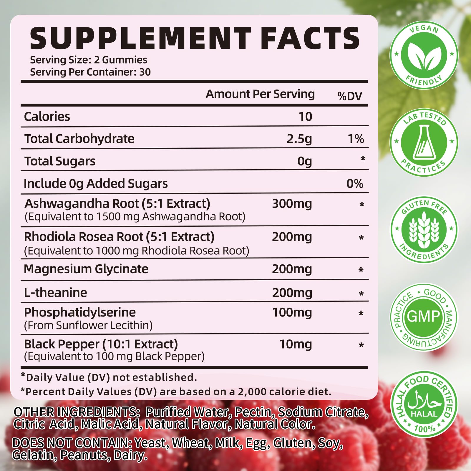 YXSW Cortisol Supplements Gummies for Women Sugar-Free Cortisol Gummies with Magnesium Glycinate Ashwagandha Rhodiola Rose for Relaxation, Focus, Zzz Support, Raspberry Flavor, 60 Count YXSWAu supplements