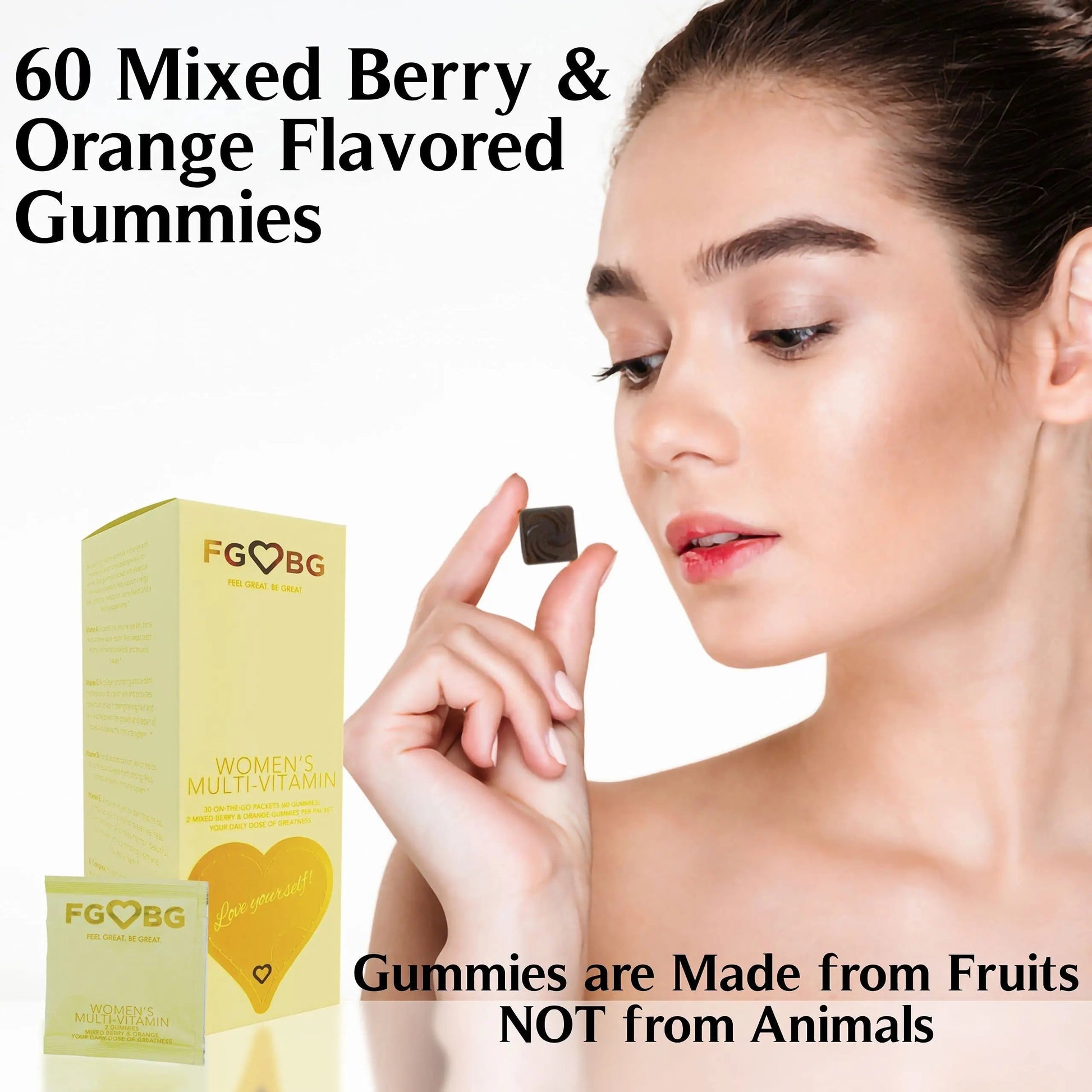 FGBG Women’s Multivitamin Gummies | Vegan All in One Formula | Boost Energy, Brain Function| Cruelty-Free | 30-Day Supply FGBGAu supplements