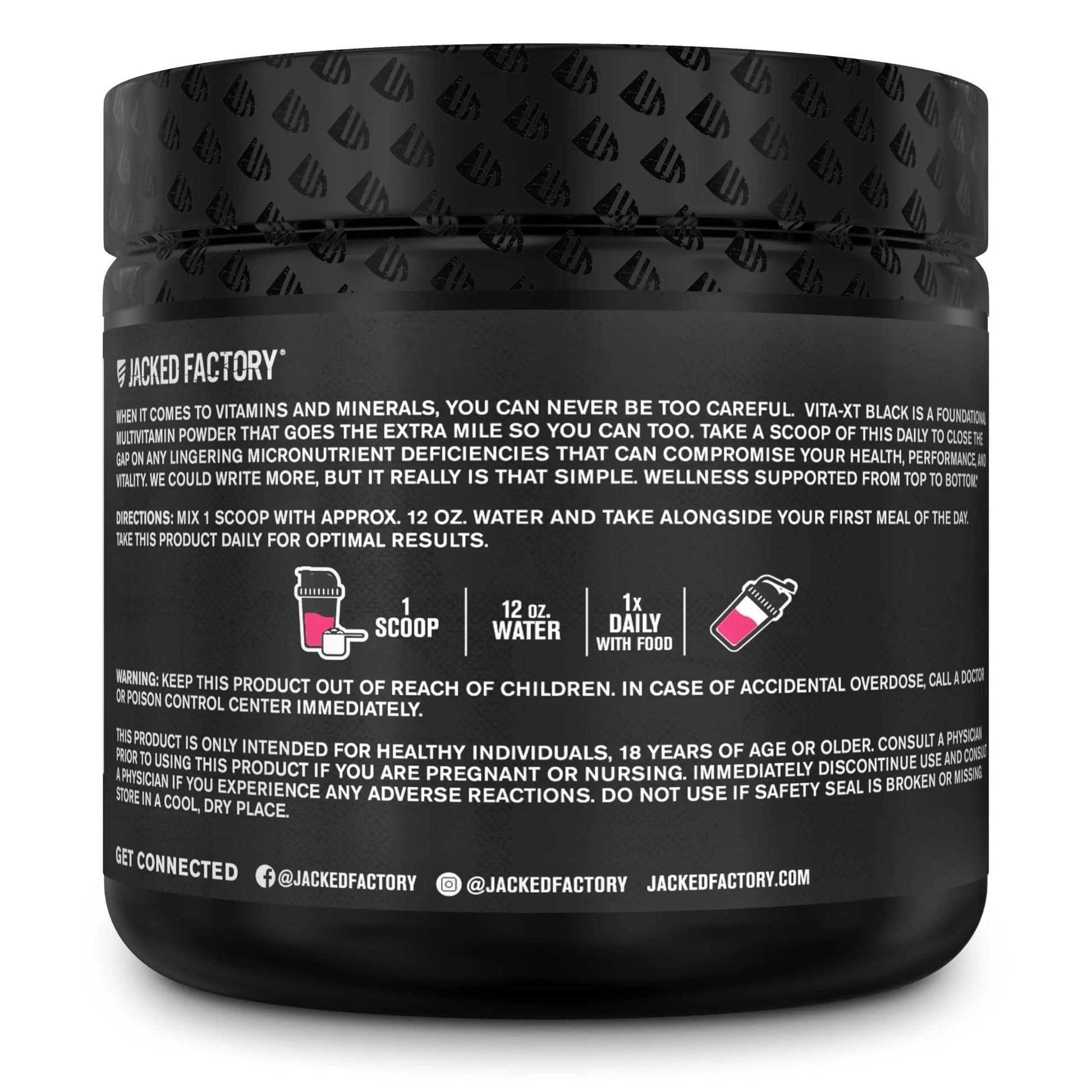 Jacked Factory Vita XT Performance Vitamin Powder - Daily Multivitamin Powder for Men with KSM-66 Ashwagandha, Prebiotic Fiber Jacked FactoryAu supplements