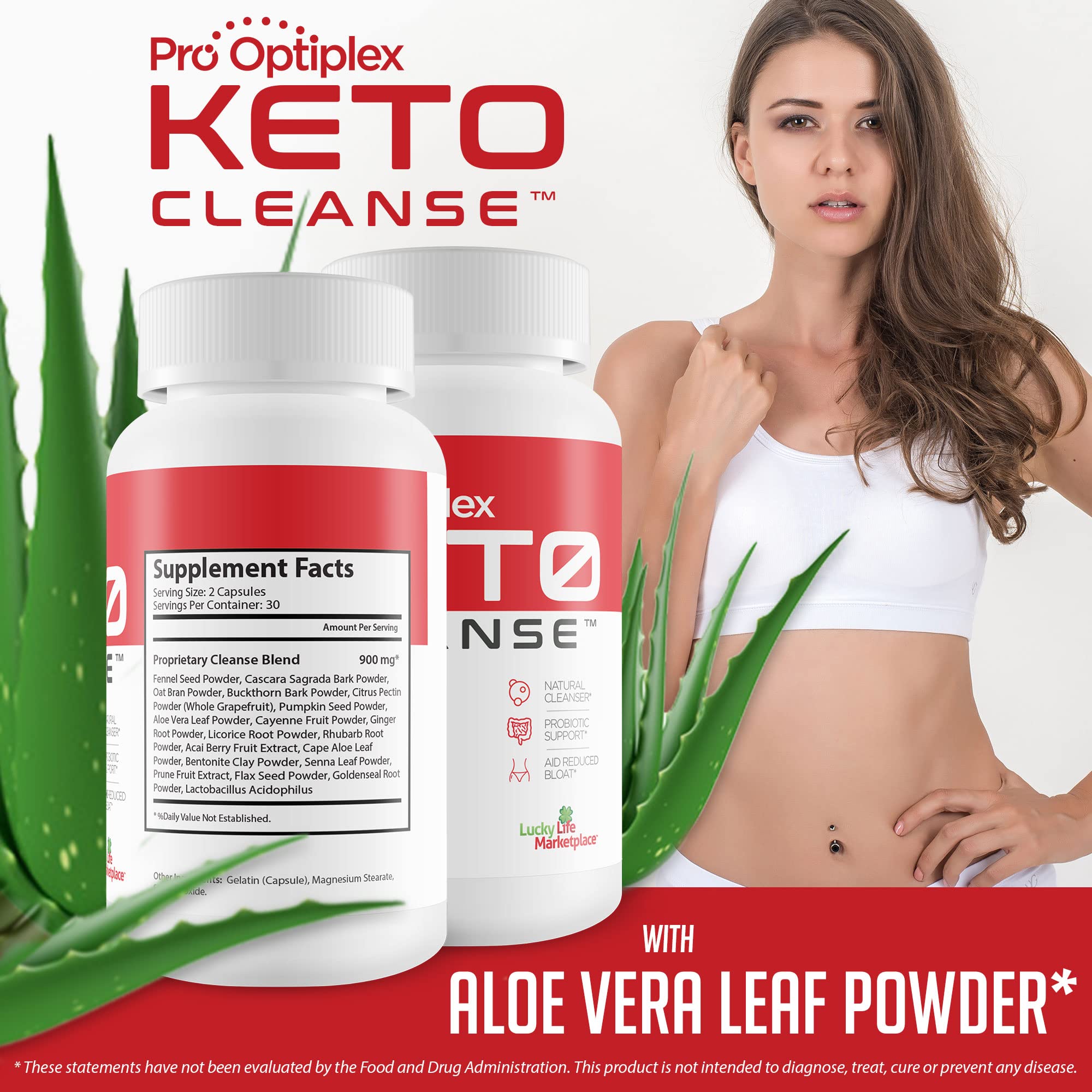 Pro Optiplex Keto Cleanse - Cleanse & Detox Naturally - Herbal Keto Cleanse with Probiotic healthsupps.co.ukUS supplements