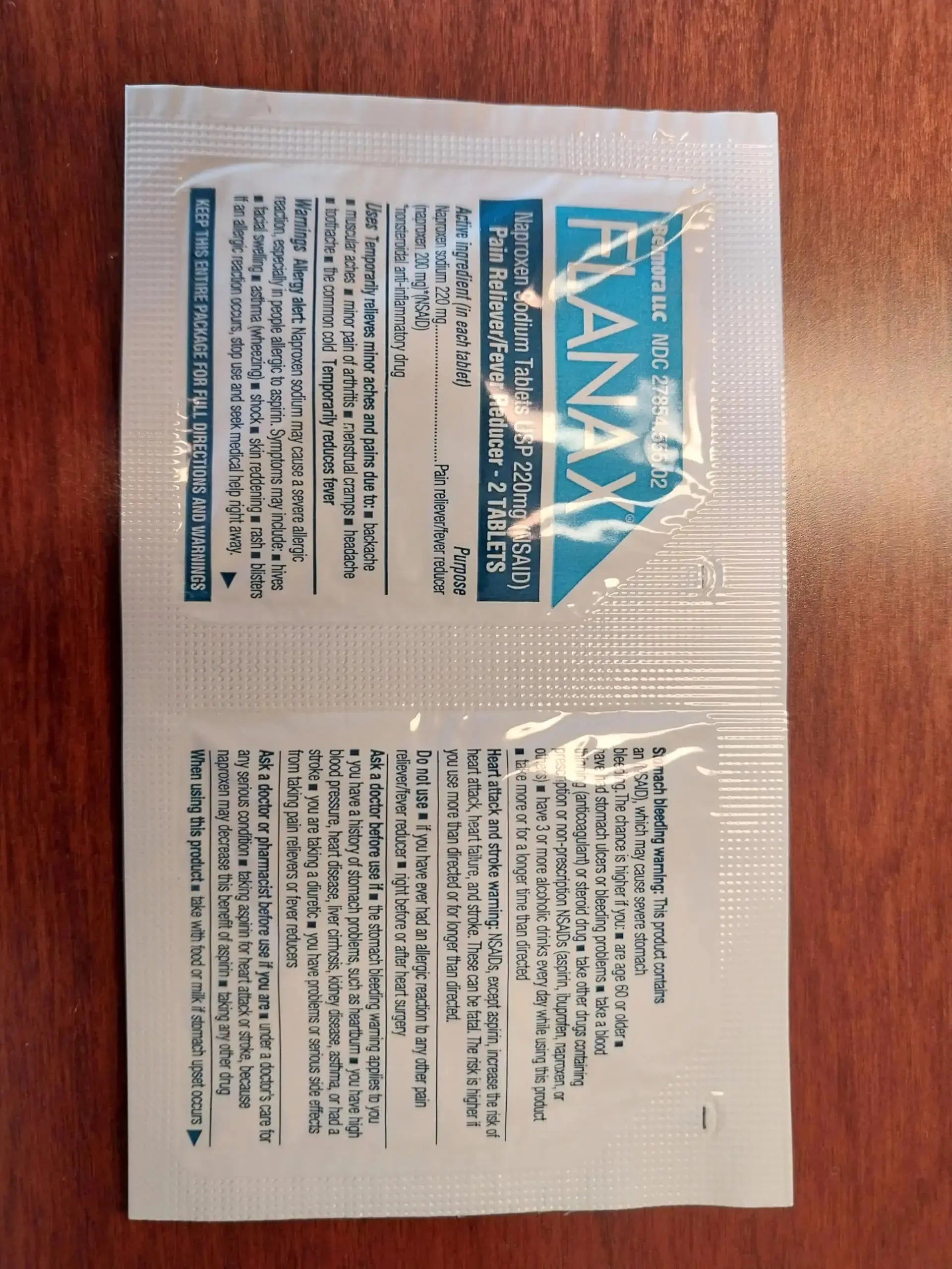 Flanax Pain Reliever Tablets 2ct Retail Dispenser FlanaxAu supplements