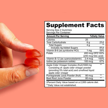 Willprov Health Apple Cider Vinegar Gummies - 1000mg ACV with Mother for Metabolism Willprov HealthUS supplements