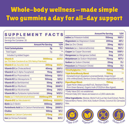 Vylarithonixa Methylated Multivitamin Gummies for Women – MTHFR Supplement Contains Methylfolate, Methylated B12, TMG & Vitamins A C E K – Energy, Immune & Skin Support VylarithonixaUS supplements