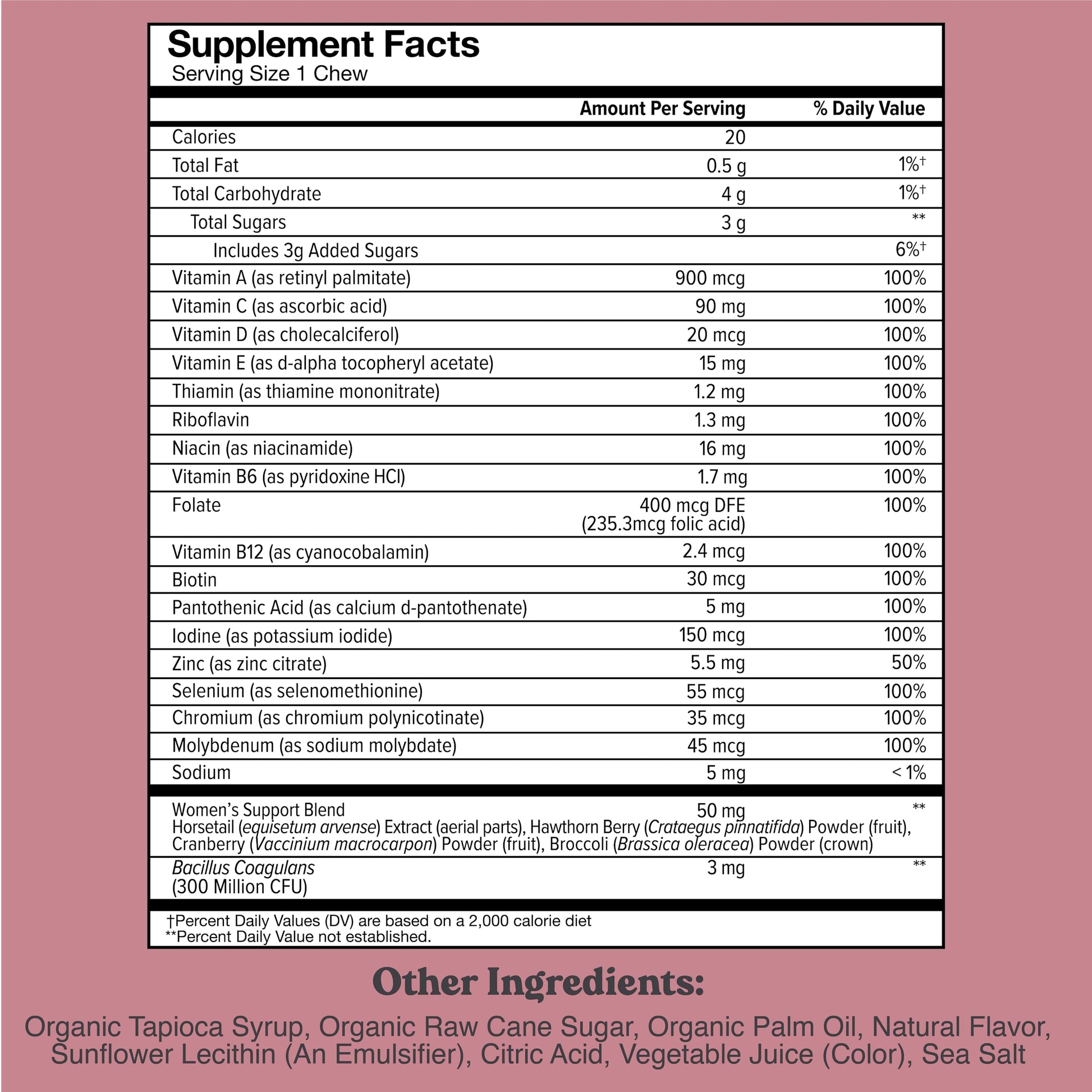 Chewsy Women's Multivitamin Chews, Immune & Energy Support, Vitamins C, B12, A, D, E CHEWSYAu supplements