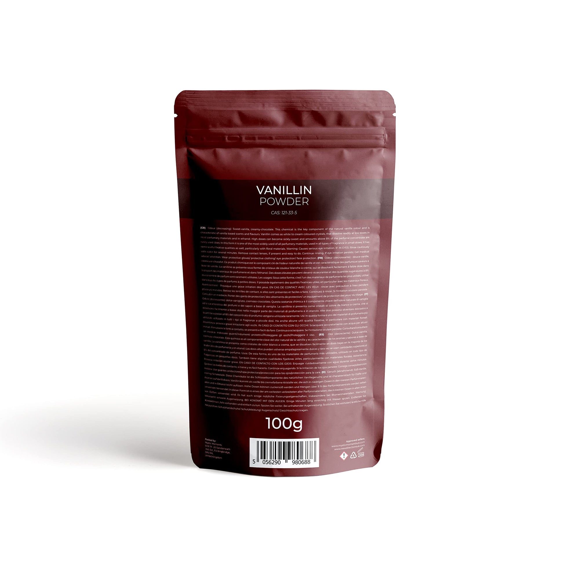 Mystic Moments | Vanillin - 100g Mystic MomentsAu supplements