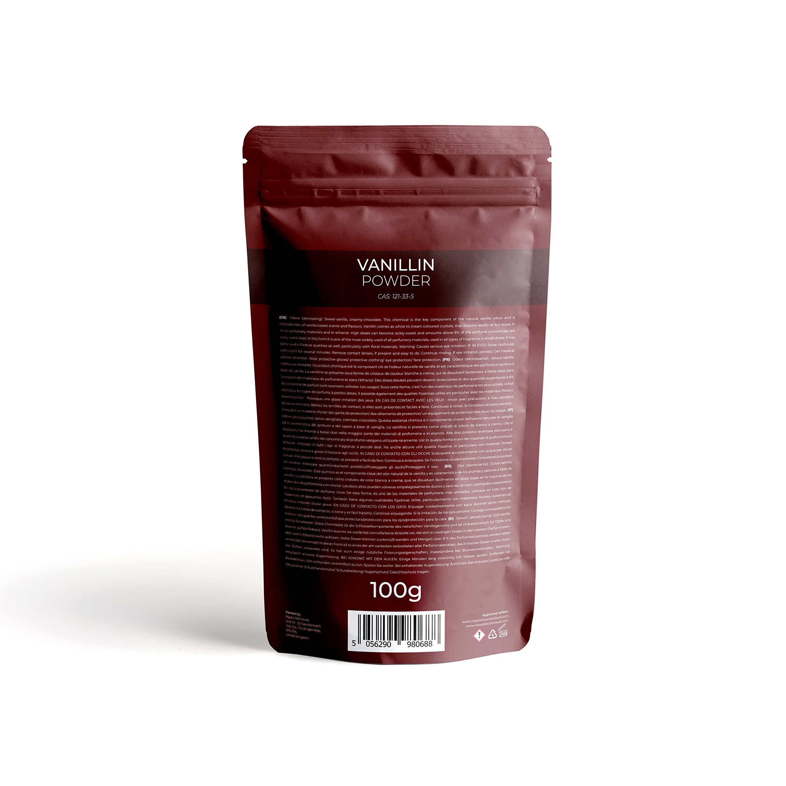 Mystic Moments | Vanillin - 100g Mystic MomentsAu supplements