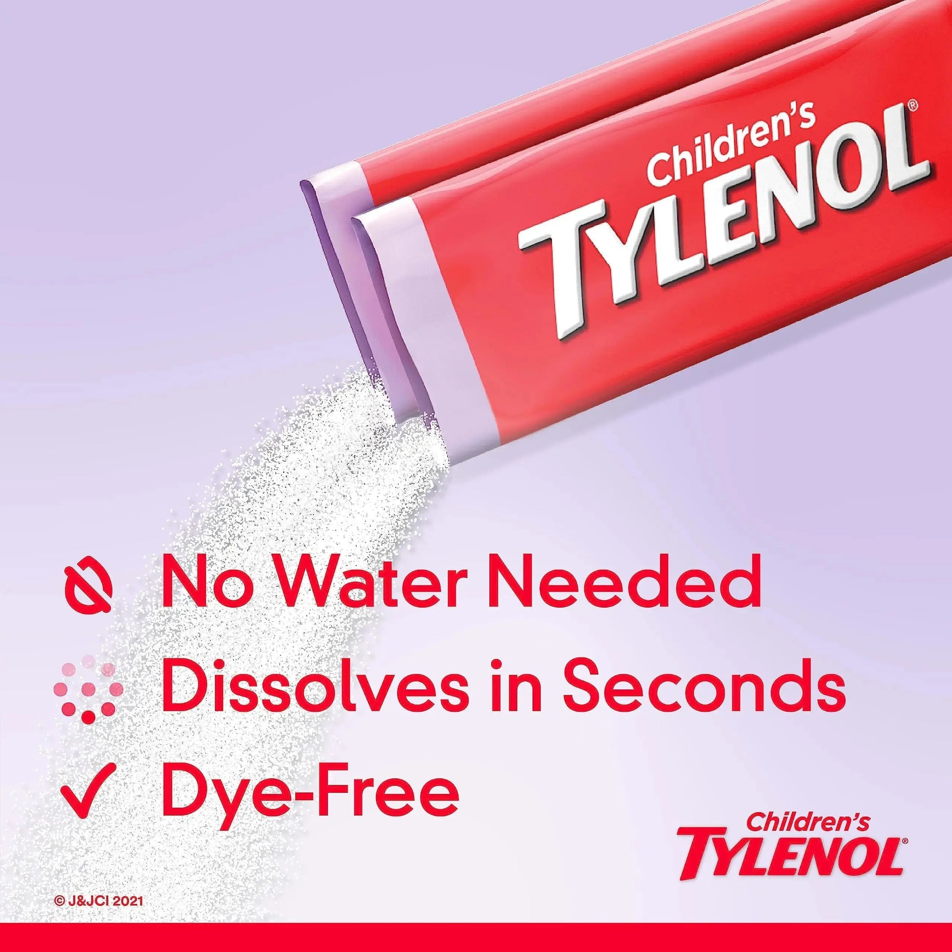 Children's Tylenol Dissolve Packs for Pain Relief, Fever Medication, 160 mg Acetaminophen, Dye Free, Kids' Powder Packets for Cold & Flu Symptom Relief; Wild Berry Flavor, 30 ct.; Pack of 1 TylenolAu supplements