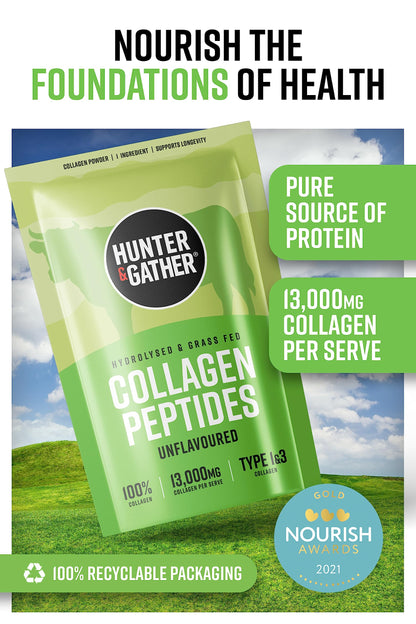 Hunter & Gather Collagen Powder Bundle | Hydrolysed Grass-Fed Bovine Collagen Hunter & GatherUS supplements