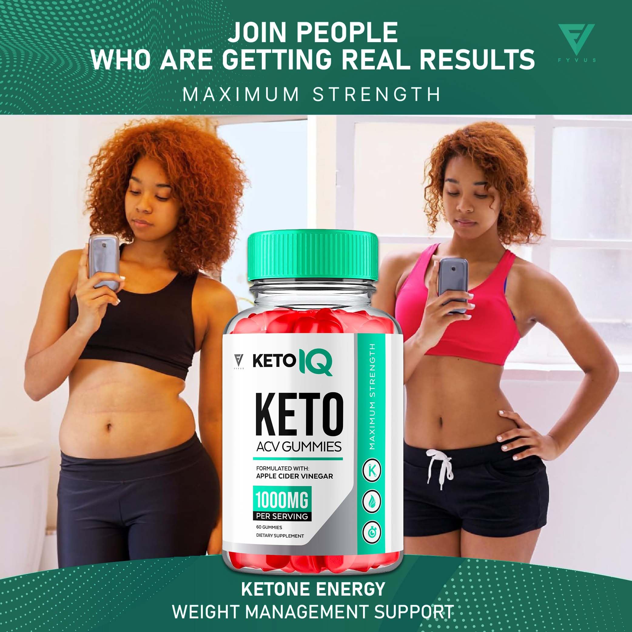(3 Pack) Keto IQ KetoIQ Keto ACV Gummies, Keto IQ ACV Gummies Advanced Weight Loss FyvusUS supplements