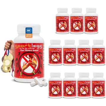 SPORTLEGS Pre-Exercise Metabolic Primer for Runners, Cyclists and Endurance Athletes - Helps Muscles Use Lactate as Fuel for Smoother, Longer-Lasting Efforts - NSF Certified for Sport - 120 Capsules SPORTLEGSAu supplements