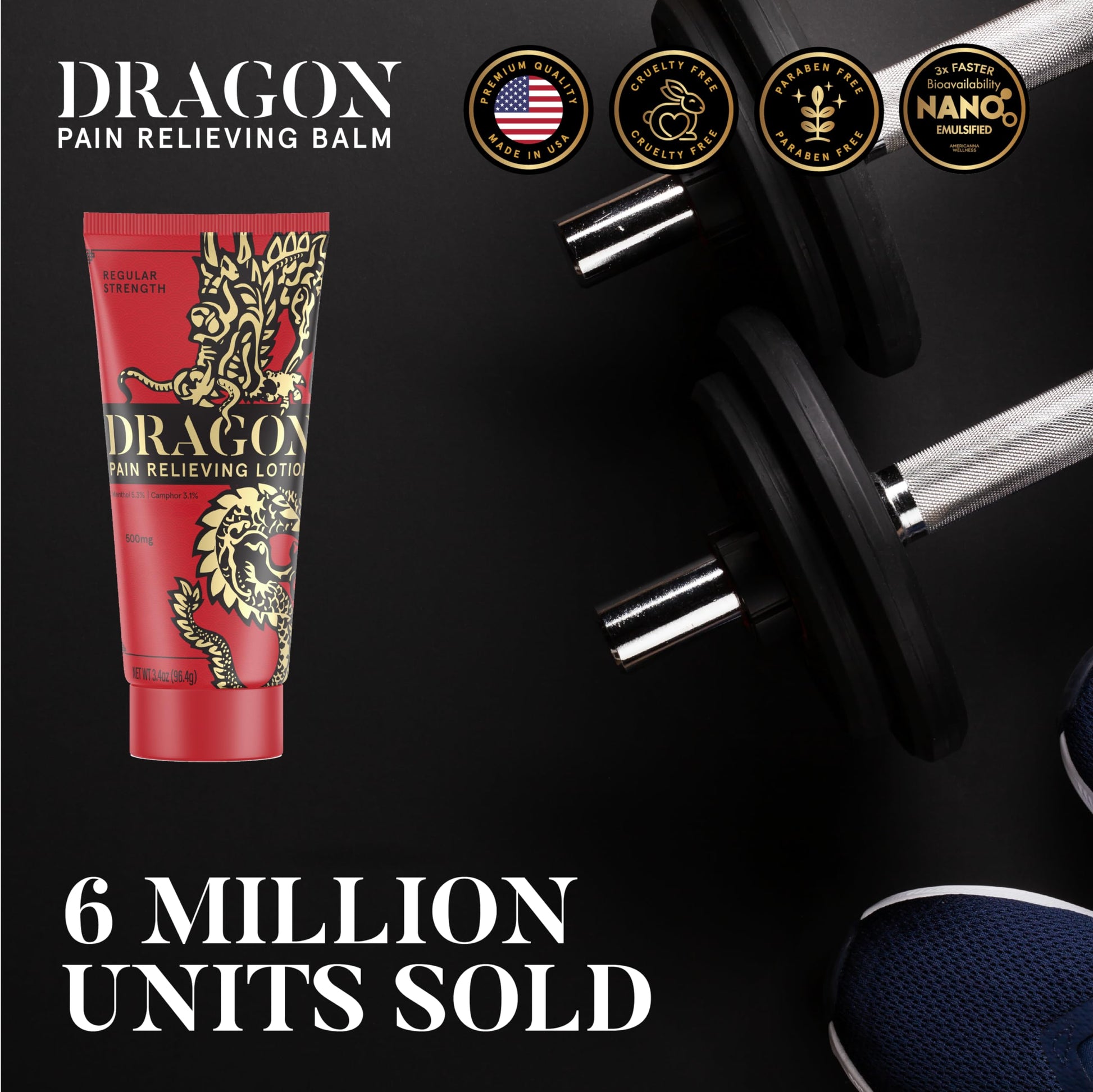 Americanna Wellness Dragon Lotion 3.4oz Regular Red Americanna WellnessAu supplements