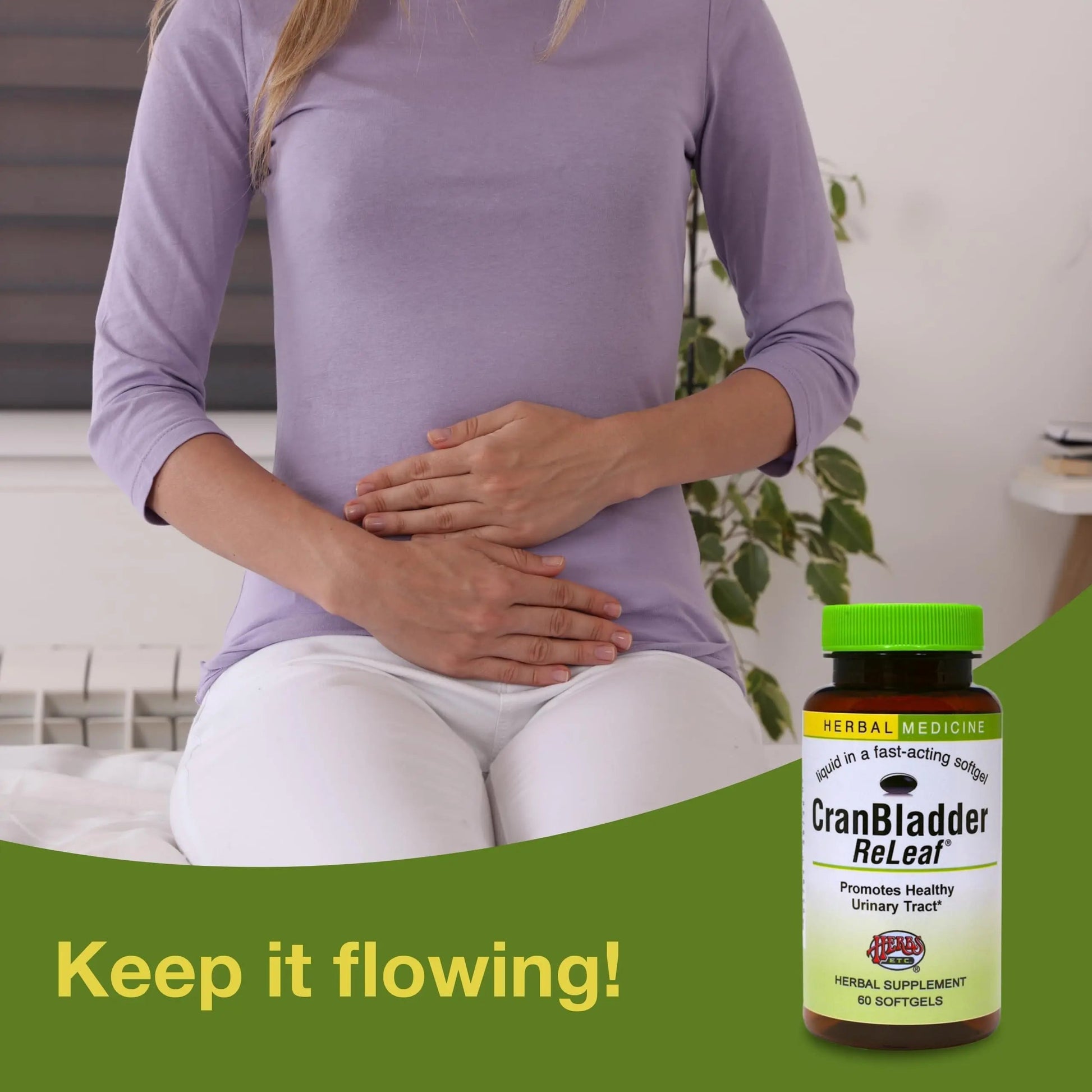 Herbs Etc. CranBladder ReLeaf Softgels - Bladder Health Support - Natural Supplement Formula to Aid Urinary Health & Comfort - Optimal Urinary Support with Cranberry - 60 Softgels (60 Servings) Herbs Etc.Au supplements