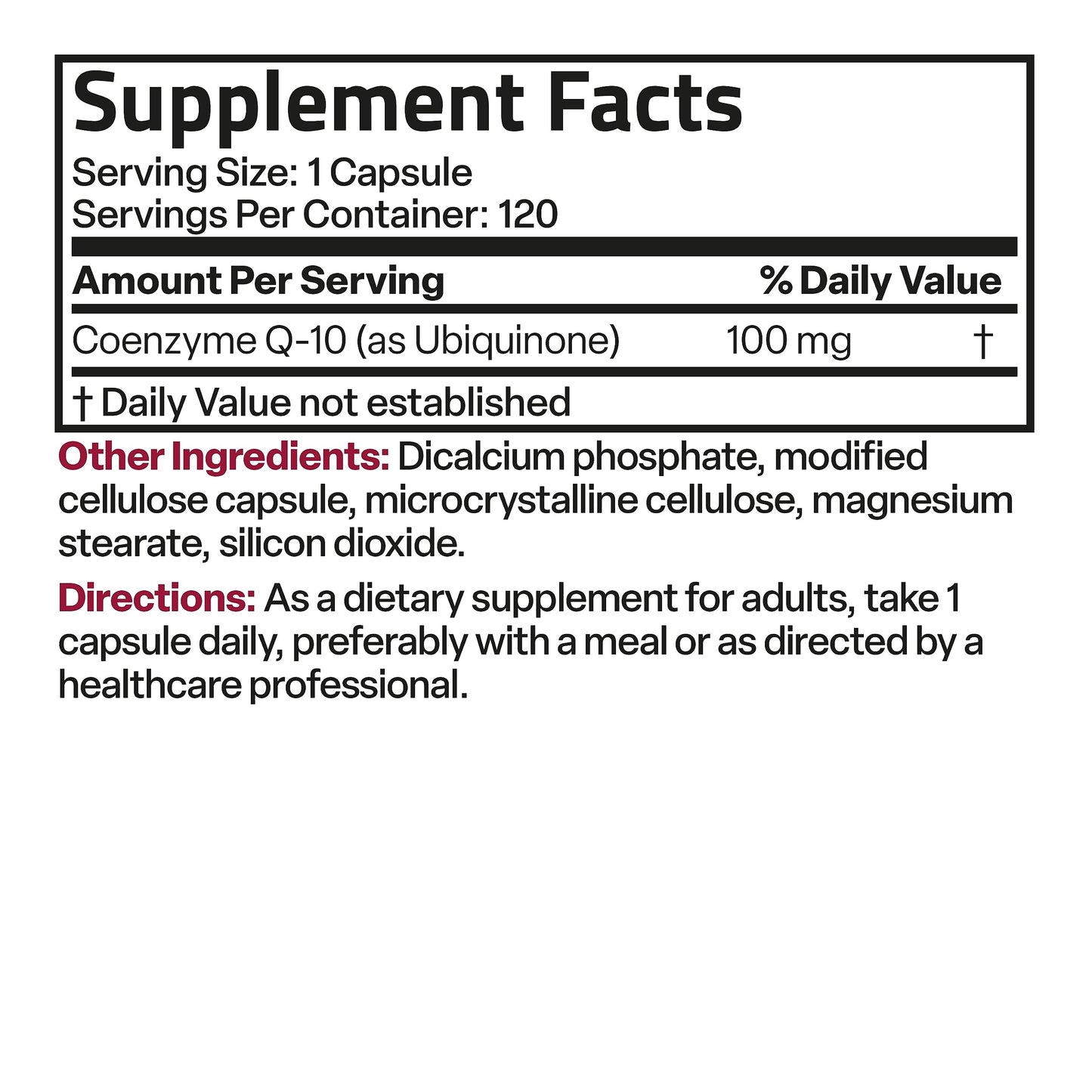 Bronson CoQ10 100 MG High Potency Cellular Energy Production, 120 Vegetarian Capsules BronsonUS supplements