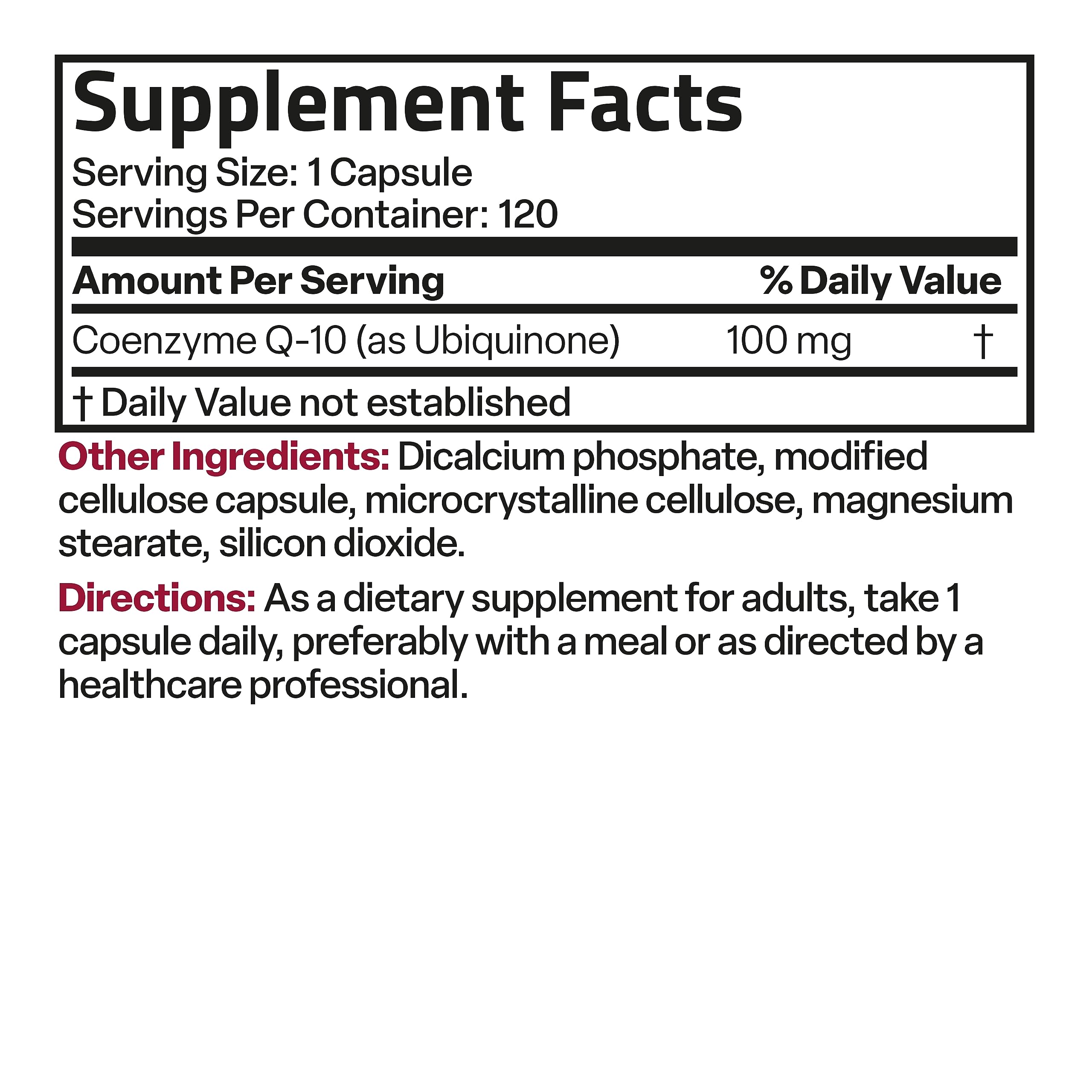 Bronson CoQ10 100 MG High Potency Cellular Energy Production, 120 Vegetarian Capsules BronsonUS supplements