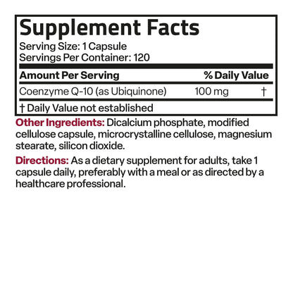 Bronson CoQ10 100 MG High Potency Cellular Energy Production, 120 Vegetarian Capsules BronsonUS supplements