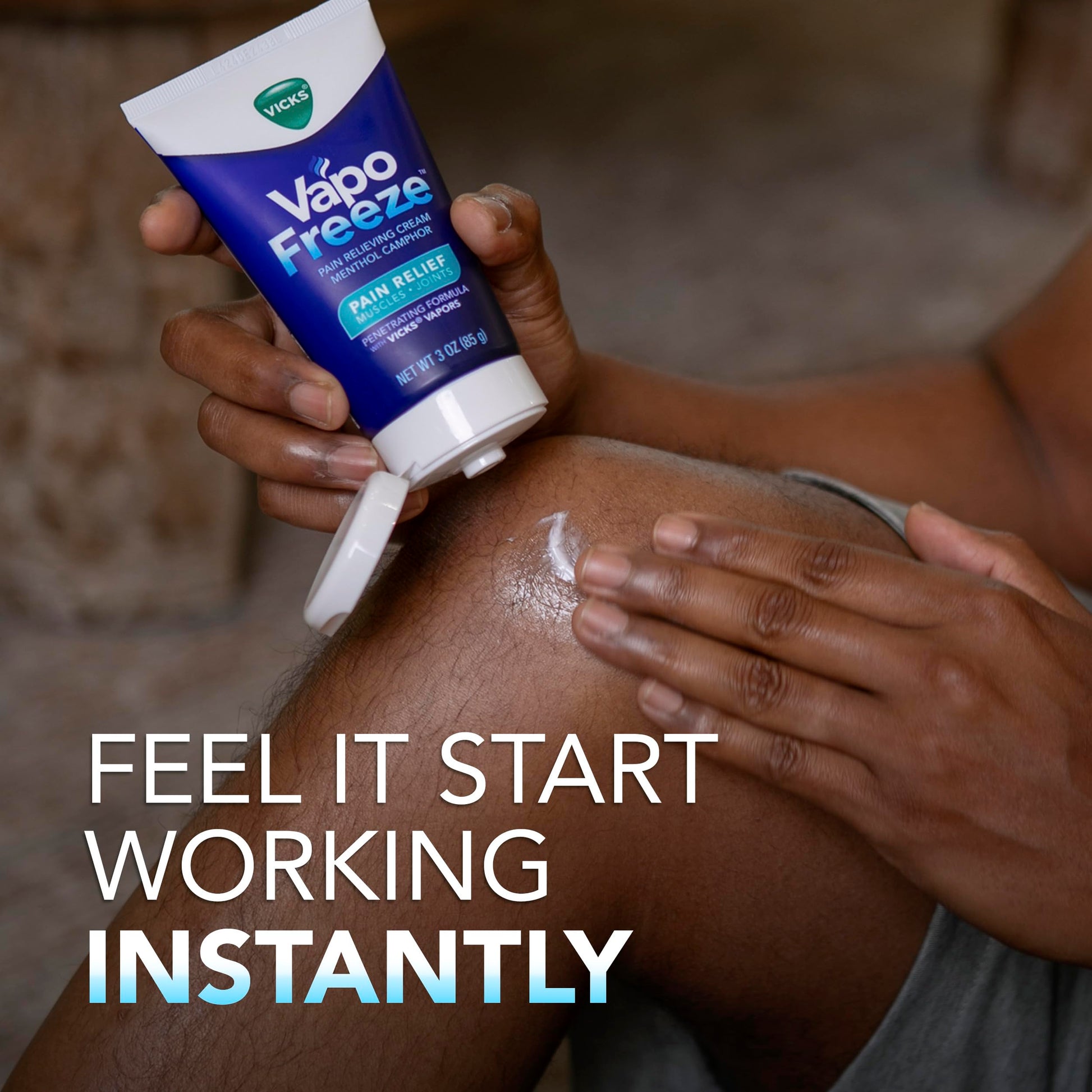 Vicks VapoFreeze Topical Pain Cream 3.0oz, Maximum Strength Menthol+ for Muscle Pain Relief, Joint Pain Relief, Knee Pain Relief, Back Pain Relief, Cream for Pain Relief, Topical Pain Relief VicksAu supplements