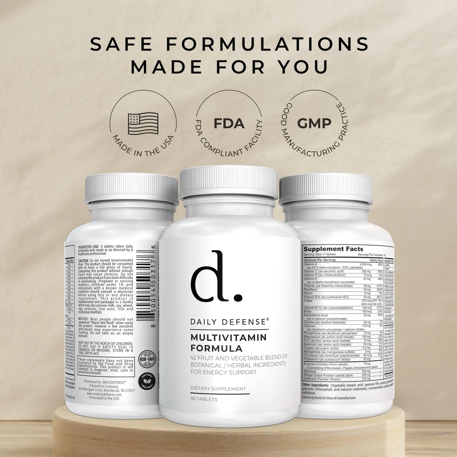 Fruit and Veggies Supplement - Multi Vitamins for Adults w/ Vitamins A, B Complex, D, E, Zinc, Biotin, Calcium - Fruit Vegetable Supplements for Energy & Immunity Support Daily DefenseAu supplements
