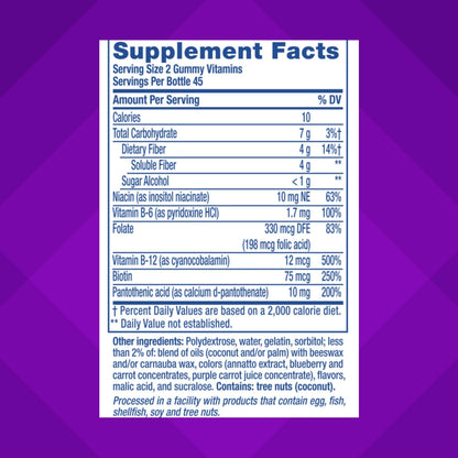 Vitafusion Fiber Well Fit Gummies Supplement, 90 Count (Packaging May Vary) VitafusionUS supplements