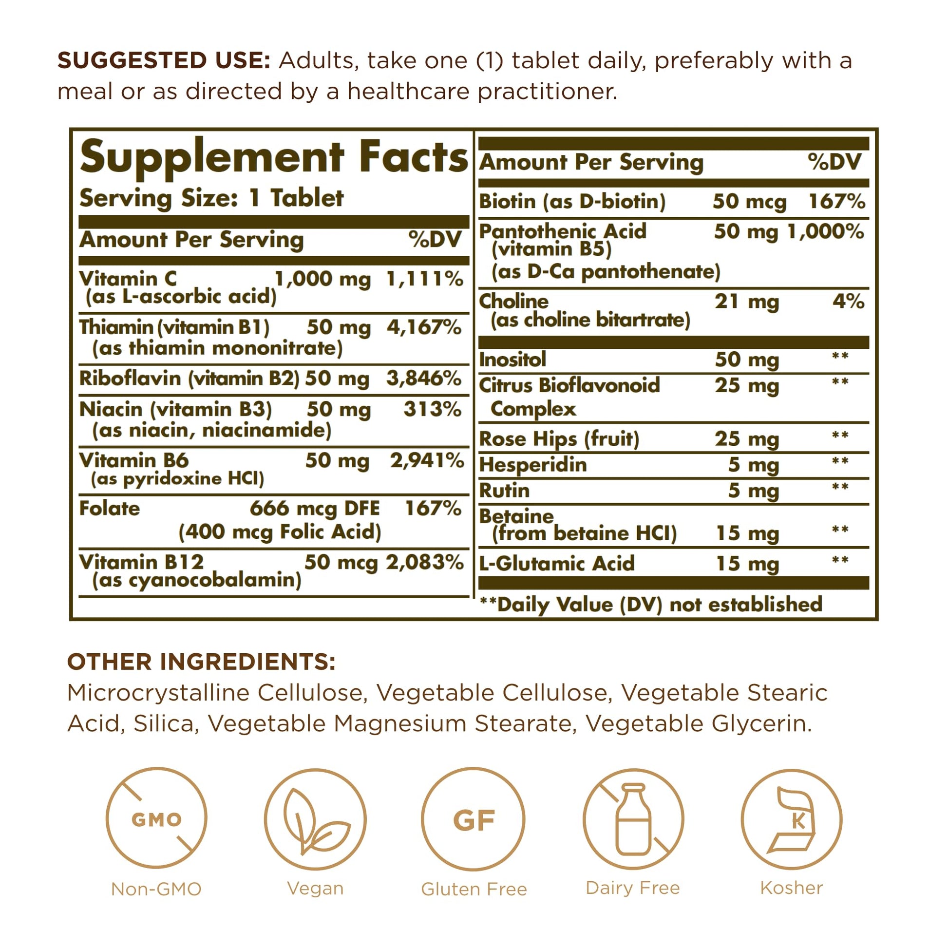 Solgar Ultimate B+C Complex Stress Formula 90 Tablets (Pack of 2) SolgarAu supplements