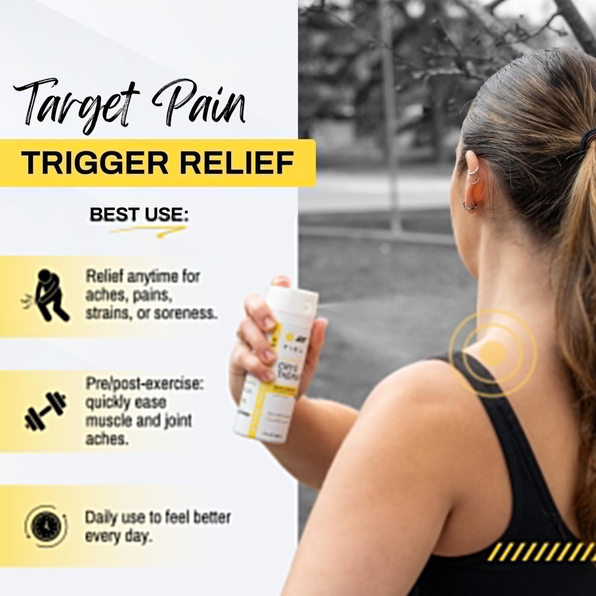 TIDL Cryotherapy Pain Relief Spray, 3 Oz (Pack of 2) Max Strength for Fast-Acting Muscle, Joint & Neck Pain Relief, Plant-Based Menthol & Camphor Pain Reliever, Quick Drying Formula TIDLAu supplements