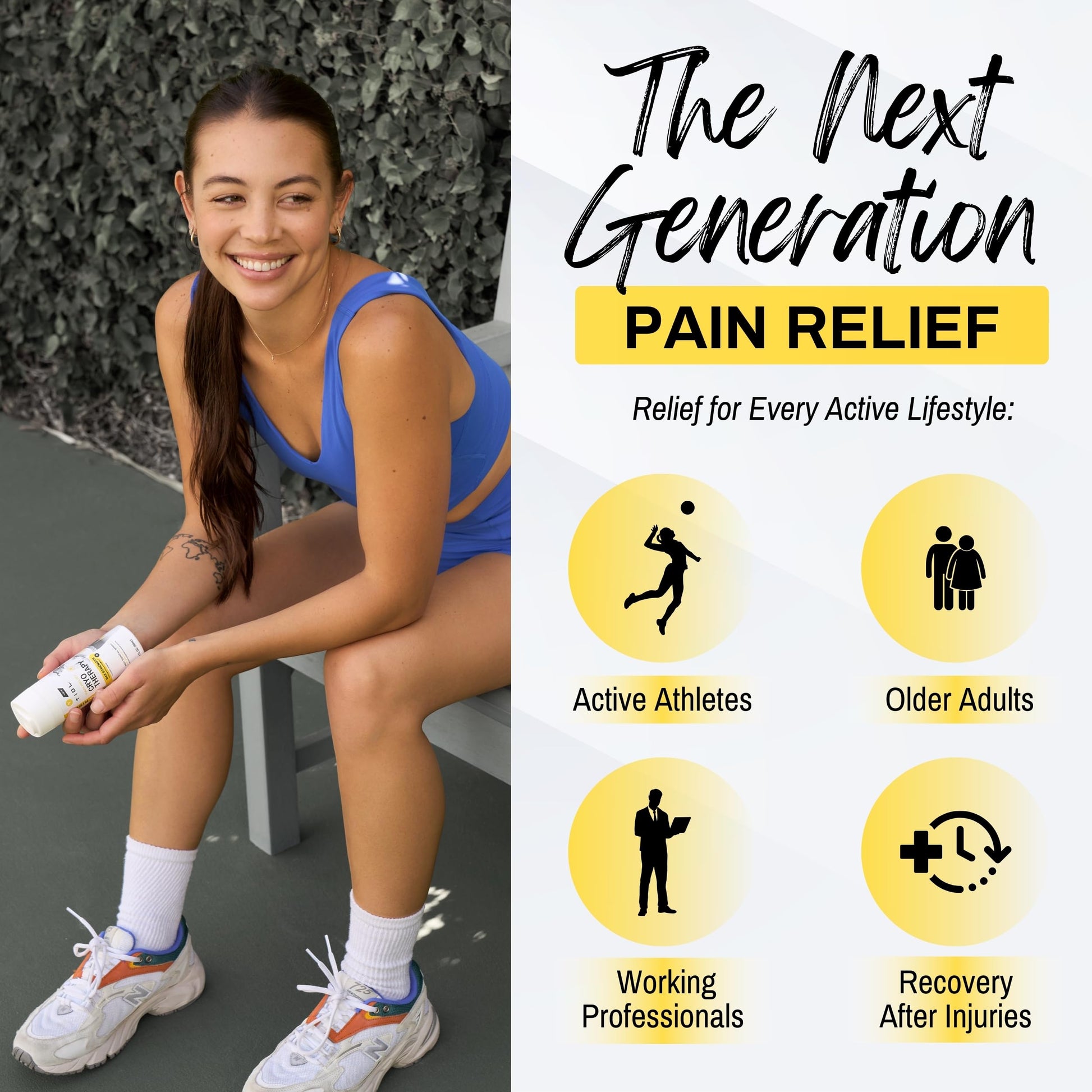 TIDL Cryotherapy Pain Relief Spray, 3 Oz (Pack of 2) Max Strength for Fast-Acting Muscle, Joint & Neck Pain Relief, Plant-Based Menthol & Camphor Pain Reliever, Quick Drying Formula TIDLAu supplements