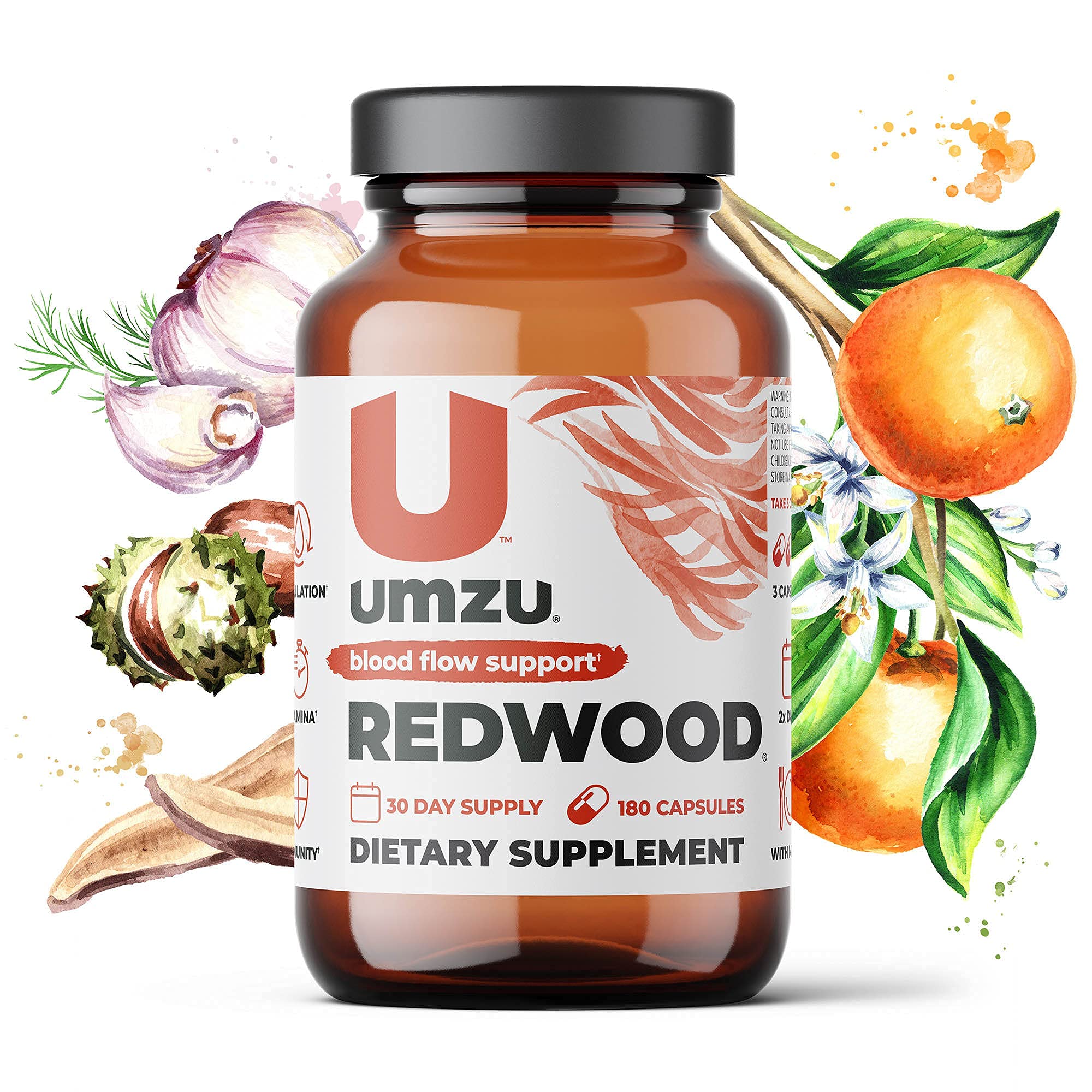 UMZU Redwood - Supports Nitric Oxide & Healthy Blood Flow - Blend of Vitamins & Herbal UMZUAu supplements