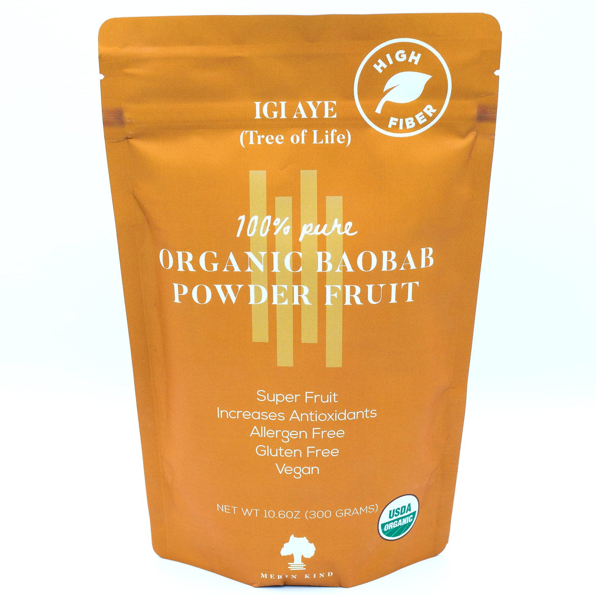 MERIN KIND Organic Baobab Powder - Prebiotic Fiber Supplement MERIN KINDAu supplements