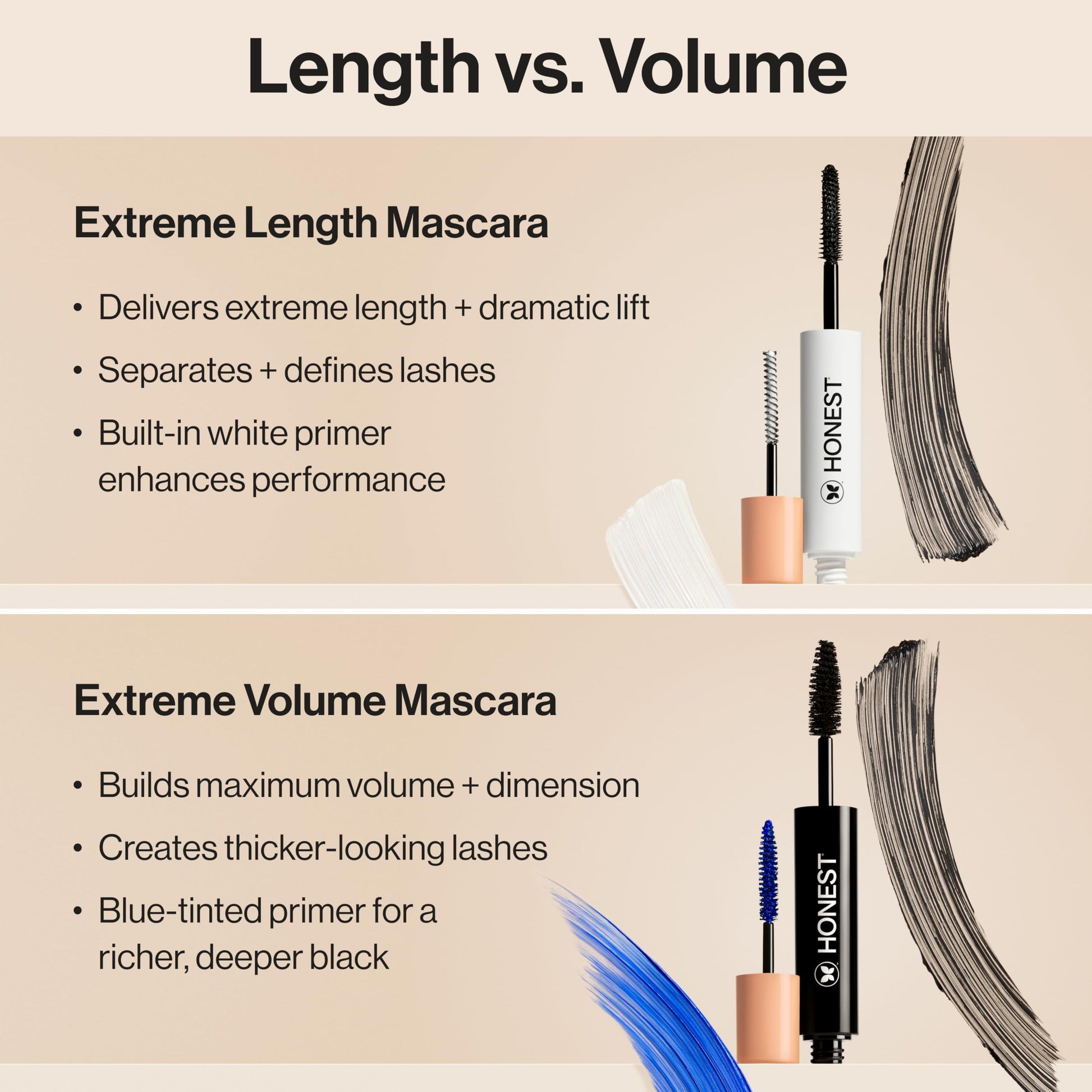 Honest Beauty 2-in-1 Extreme Length Clean Mascara + Lash Primer | Lengthening + Volumizing | Cruelty Free + Safe for Sensitive Eyes | Black, .27 fl oz Honest BeautyAu supplements