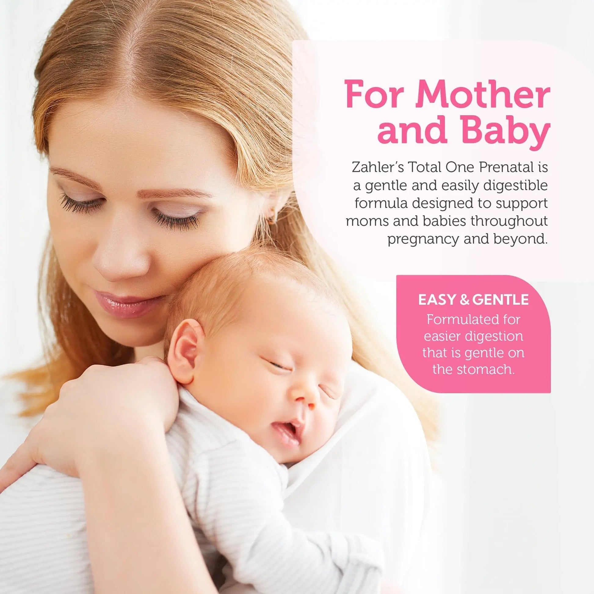 Zahler - Total One Prenatal Vitamins for Women (120 Count) Daily Multi Vitamin Prenatals with Folic Acid, Iron, Zinc ZahlerAu supplements