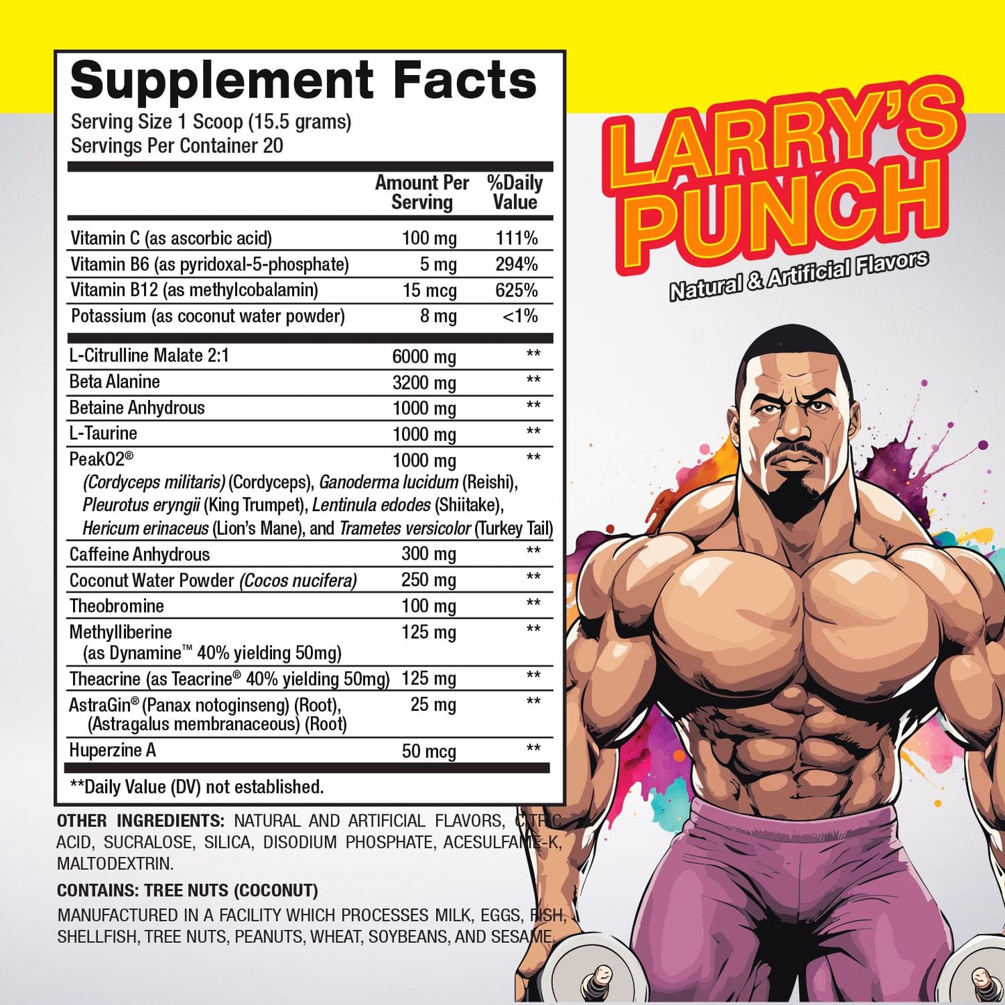 Larry Wheels' PR Preworkout - Enhance Performance with 6g Citrulline, 3.2g Beta Alanine PR SciencesUS supplements