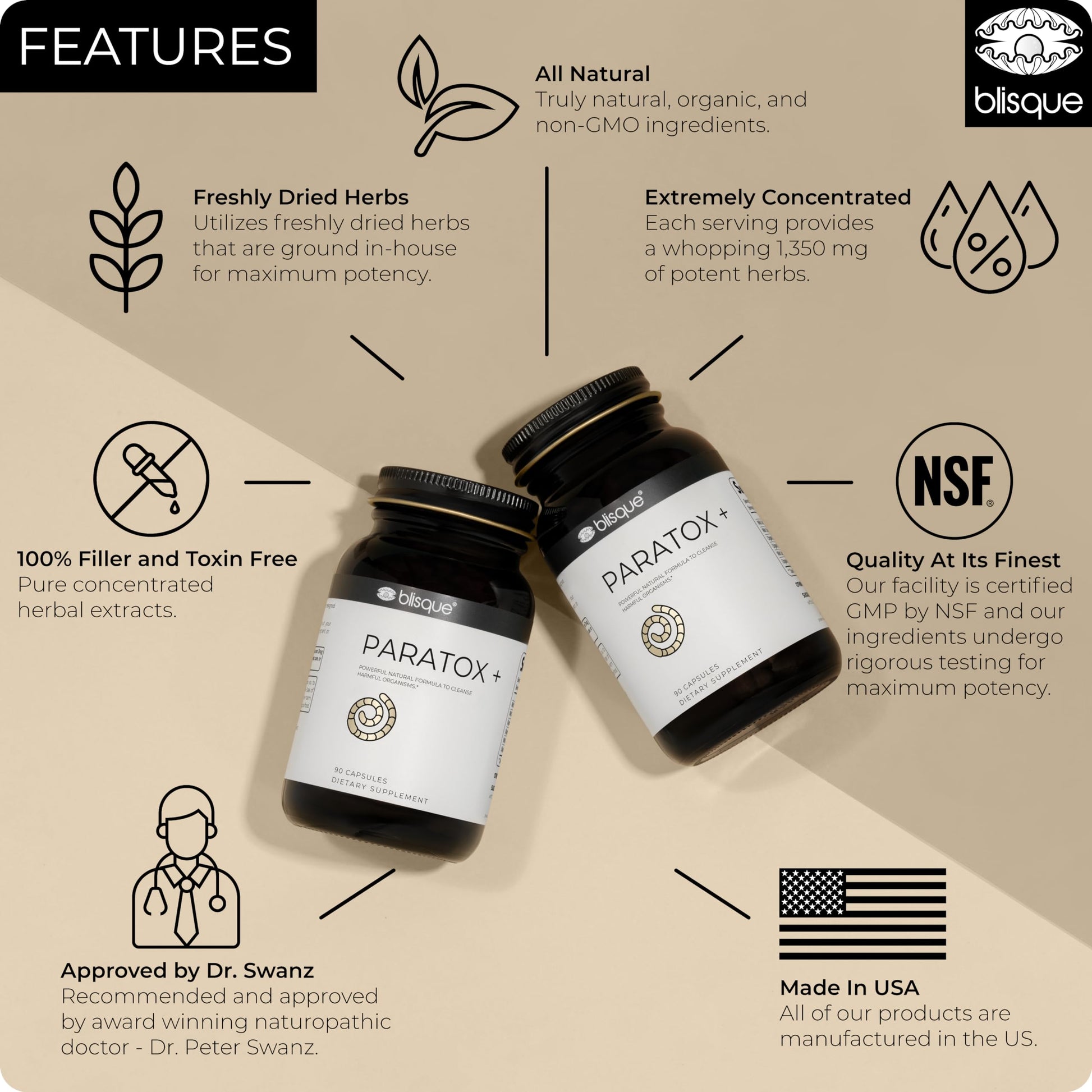 Blisque – Natural para Cleanse Support Supplement to Eliminate Harmful Organisms BlisqueAu supplements