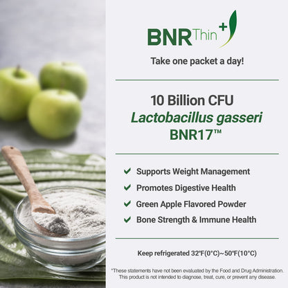 BNRThin Plus, Weight Management Probiotic Powder, 10 Billion CFU Guaranteed, Lactobacil AceBiomeUS supplements