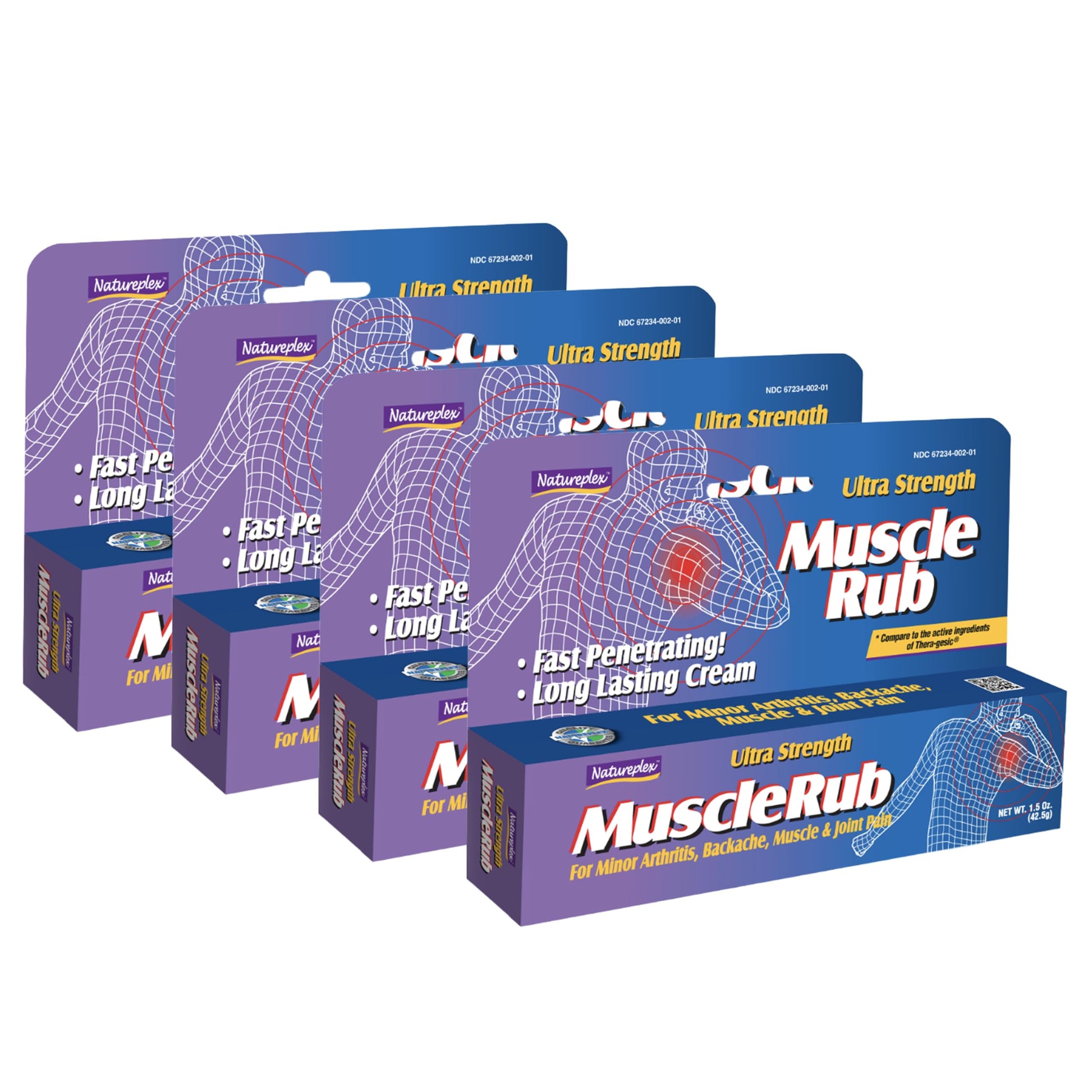 Ultra Strength Muscle Rub 4 Pack NatureplexAu supplements