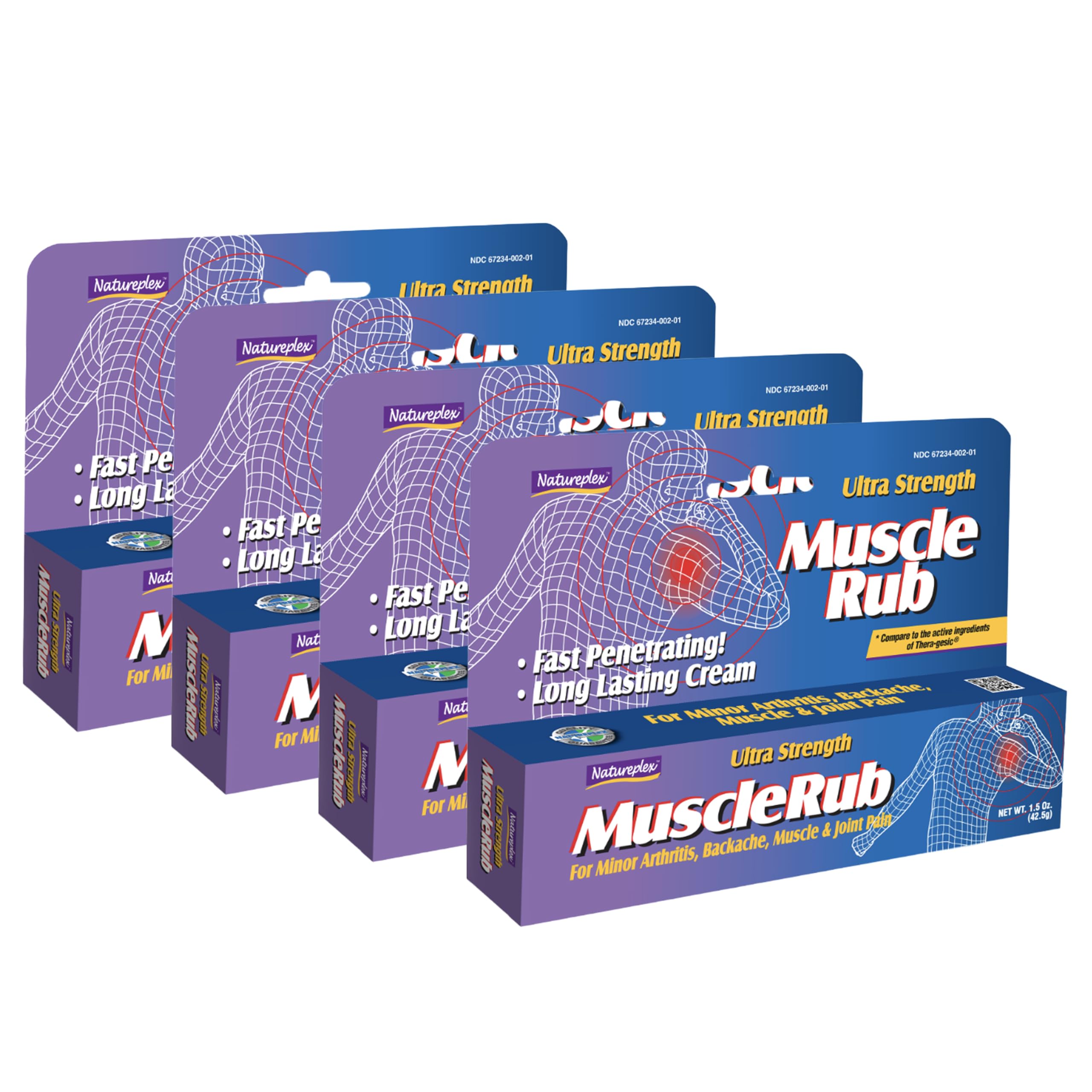 Ultra Strength Muscle Rub 4 Pack NatureplexAu supplements