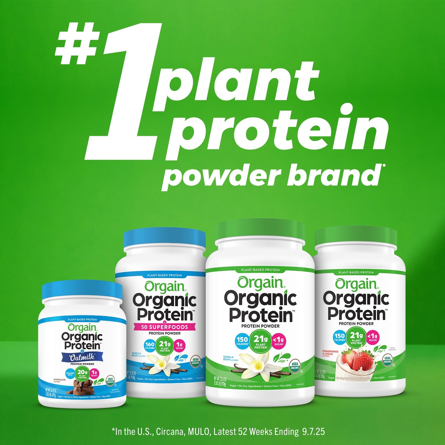 Orgain Organic Vegan Meal Replacement Protein Powder, Creamy Chocolate Fudge - 20g Plant Based Protein, Gluten Free, Dairy Free, Lactose Free, Soy Free, No Sugar Added, OrgainUS supplements