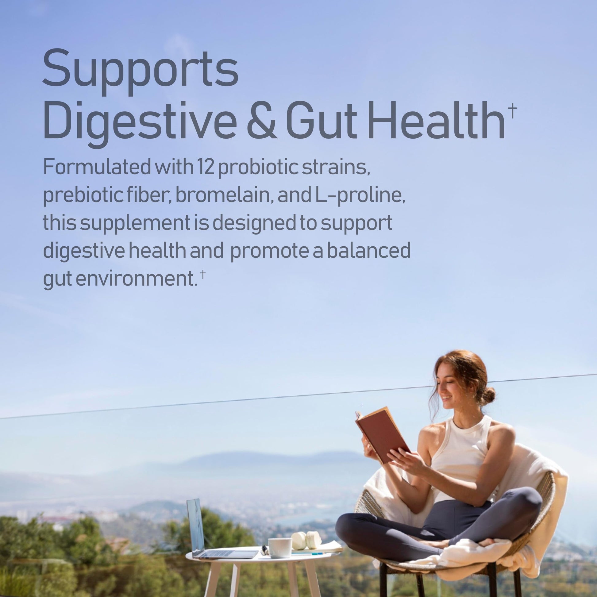 NANOWELL 12 Strains Probiotic 55 Billion CFU with Digestive Enzymes Powder - Immune Support, Gut Health, Probiotics, Prebiotics & Postbiotics - 60 Sticks, 60 Day Supply NANOWELLAu supplements