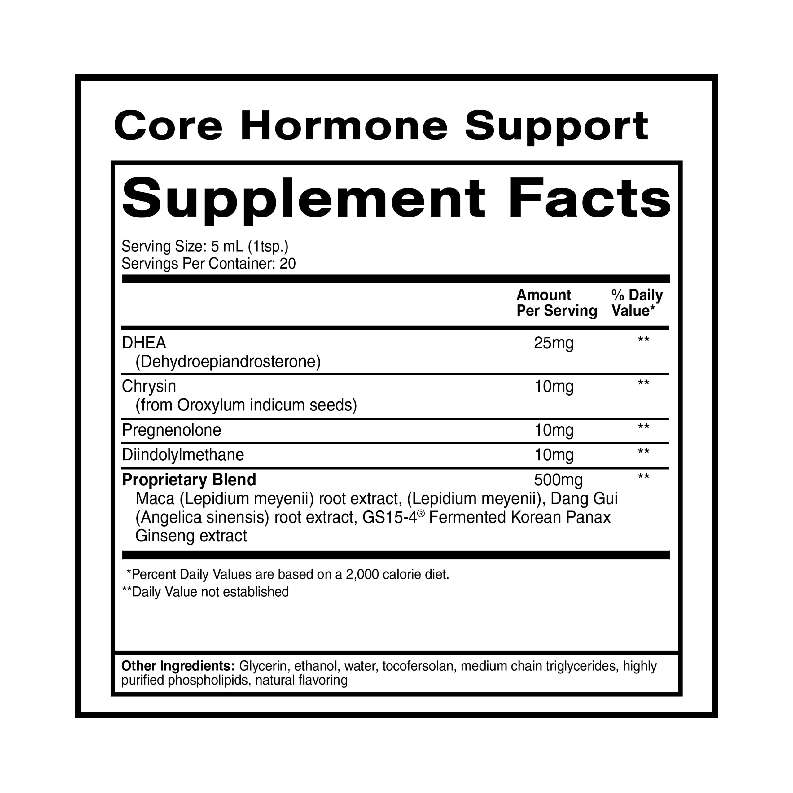 Quicksilver Scientific Core Hormone Support 3.88 fl oz (100ml) Quicksilver ScientificUS supplements