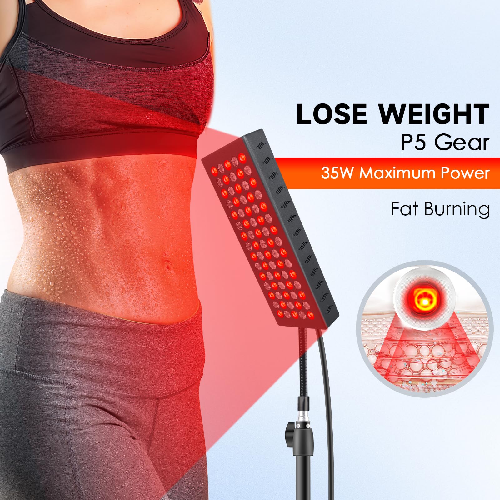 Infrared Red Light Therapy Lamp: Heating Pad Pain Relief for Body 75 LEDs Red Light AstarexinAu supplements