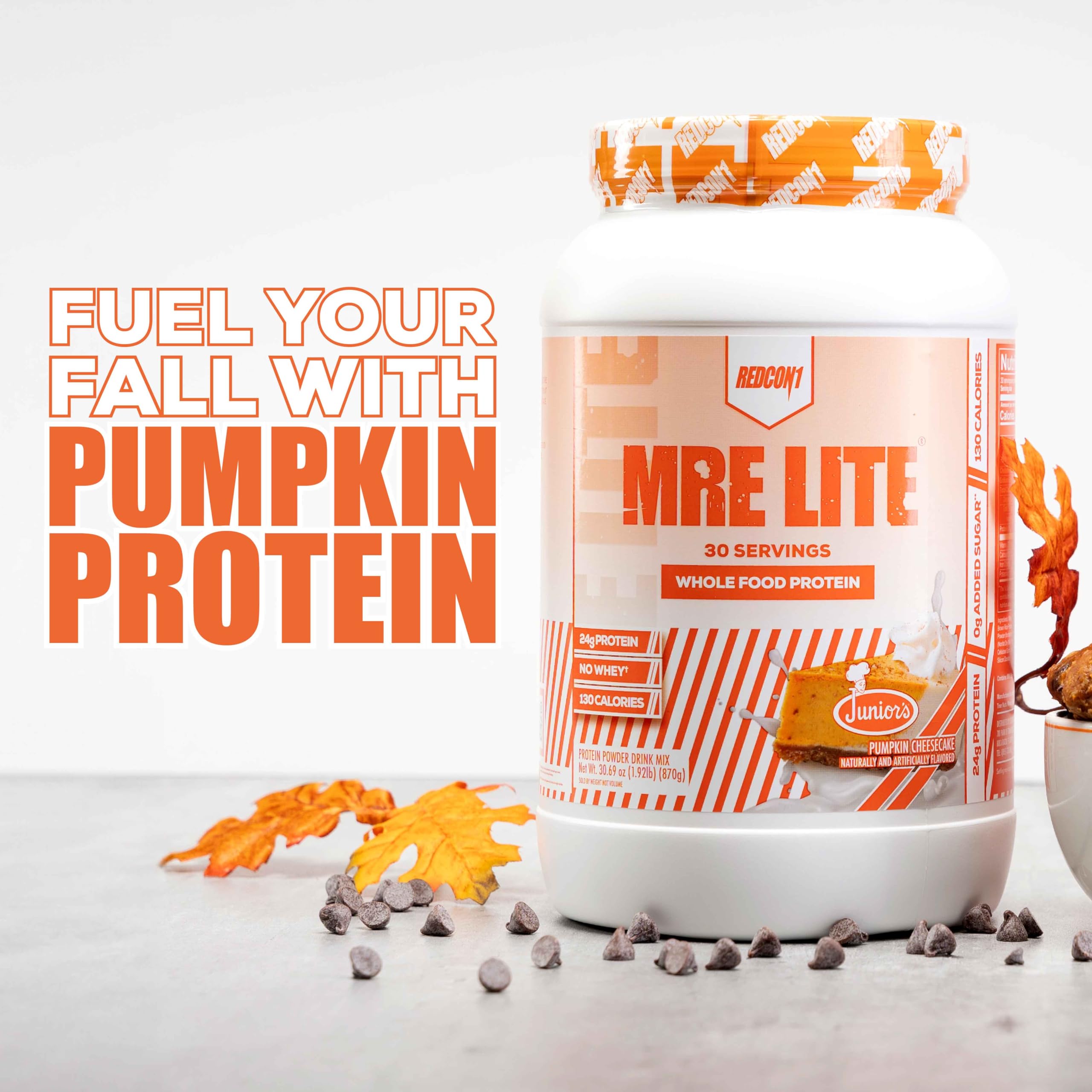 REDCON1 MRE Lite Whole Food Protein Powder, Juniors, Pumpkin Cheesecake - Low Carb REDCON1US supplements