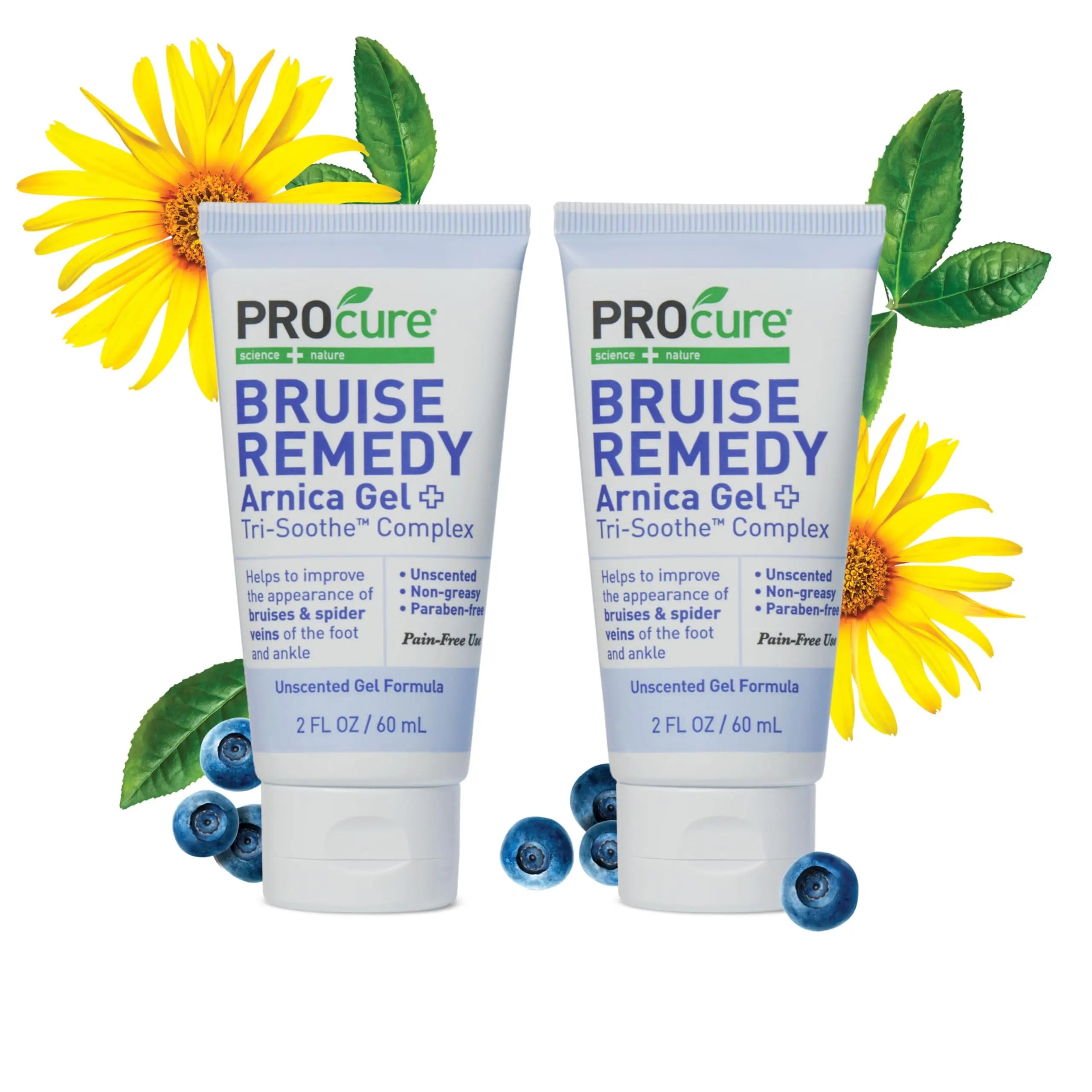 PROcure Arnica & MSM Bruise Remedy Gel – Paraben-Free, Unscented Arnica Montana Gel for Bruising, Spider Veins & Skin Discoloration – 2 Pack PROcureAu supplements