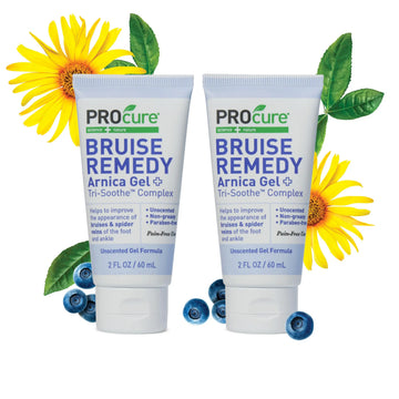 PROcure Arnica & MSM Bruise Remedy Gel – Paraben-Free, Unscented Arnica Montana Gel for Bruising, Spider Veins & Skin Discoloration – 2 Pack PROcureAu supplements