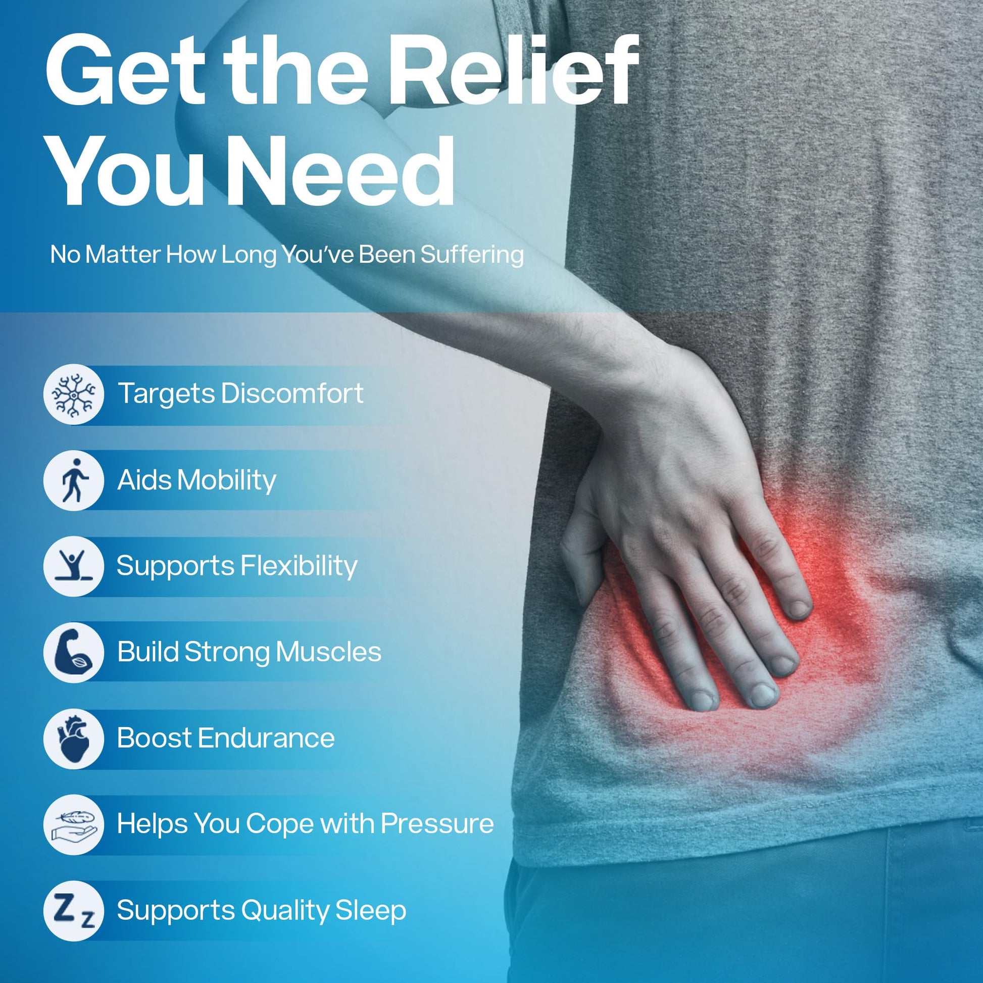 SciatiEase Sciatic Nerve Health Support Supplement - Nerve Support Formula with AlphaPalm, Pea, Vitamin B Complex, Alpha Lipoic Acid 300mg - 3 Bottles SciatiEaseAu supplements