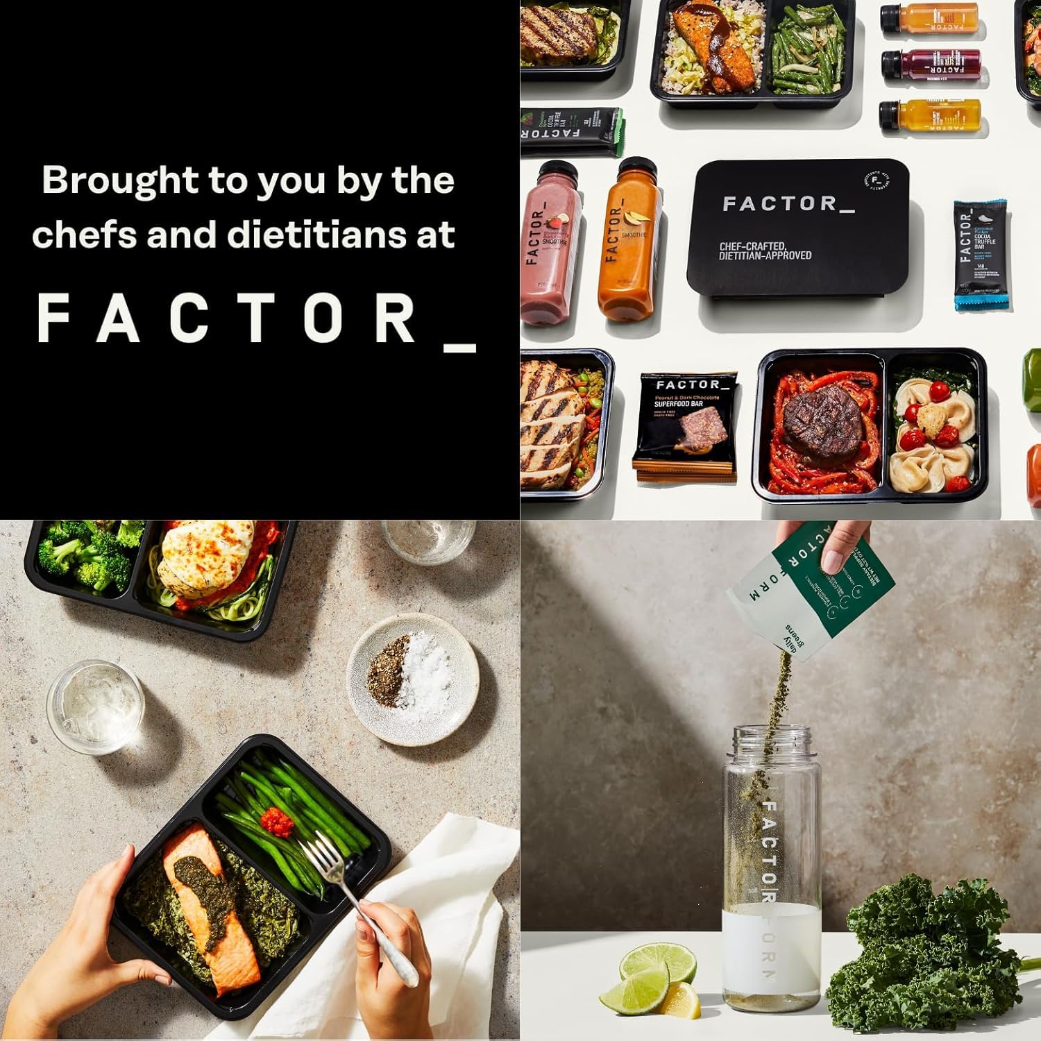 FACTOR FORM Daily Greens Superfood Powder | 5 Functional Blends for Gut Health, Energy & Immunity | Prebiotics, Probiotics, Adaptogens, B Vitamins (7 Servings, Individual Packets) FACTOR FORMAu supplements