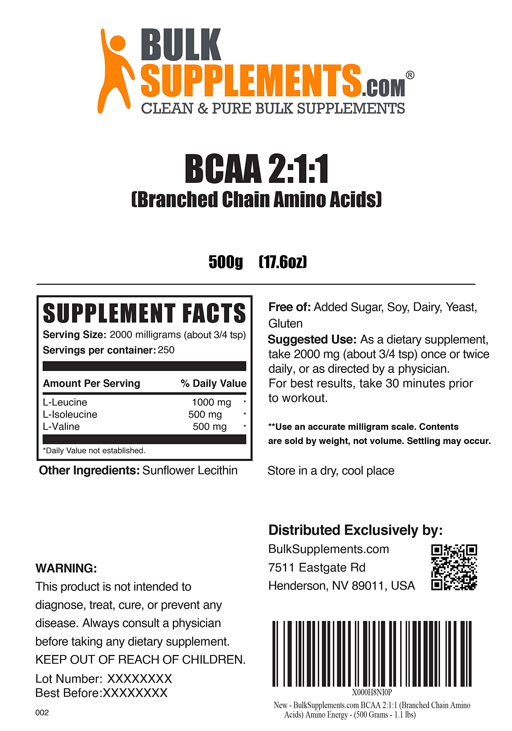 BULKSUPPLEMENTS.COM Beta Alanine Powder (500g), with L-Citrulline Malate 2:1 Powder BULKSUPPLEMENTS.COMAu supplements