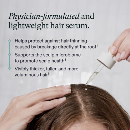 Nutrafol Women's Hair Serum, Safe for Hair Extensions and Color, for Visible Thickness and Strength, Vegan, Lightweight and Fast-Absorbing - 1.7 Fl Oz, Pack of 2 NutrafolUS supplements