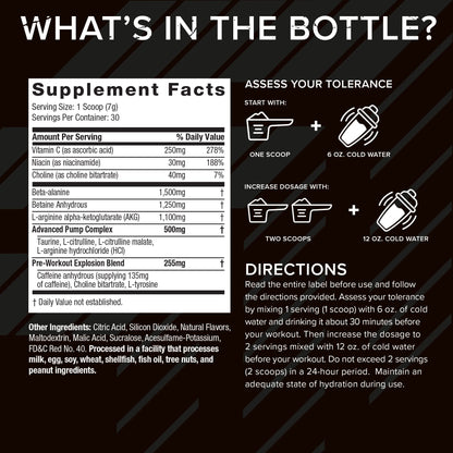 Six Star Pre Workout PreWorkout Explosion Pre Workout Powder for Men & Women PreWorkout Six StarUS supplements