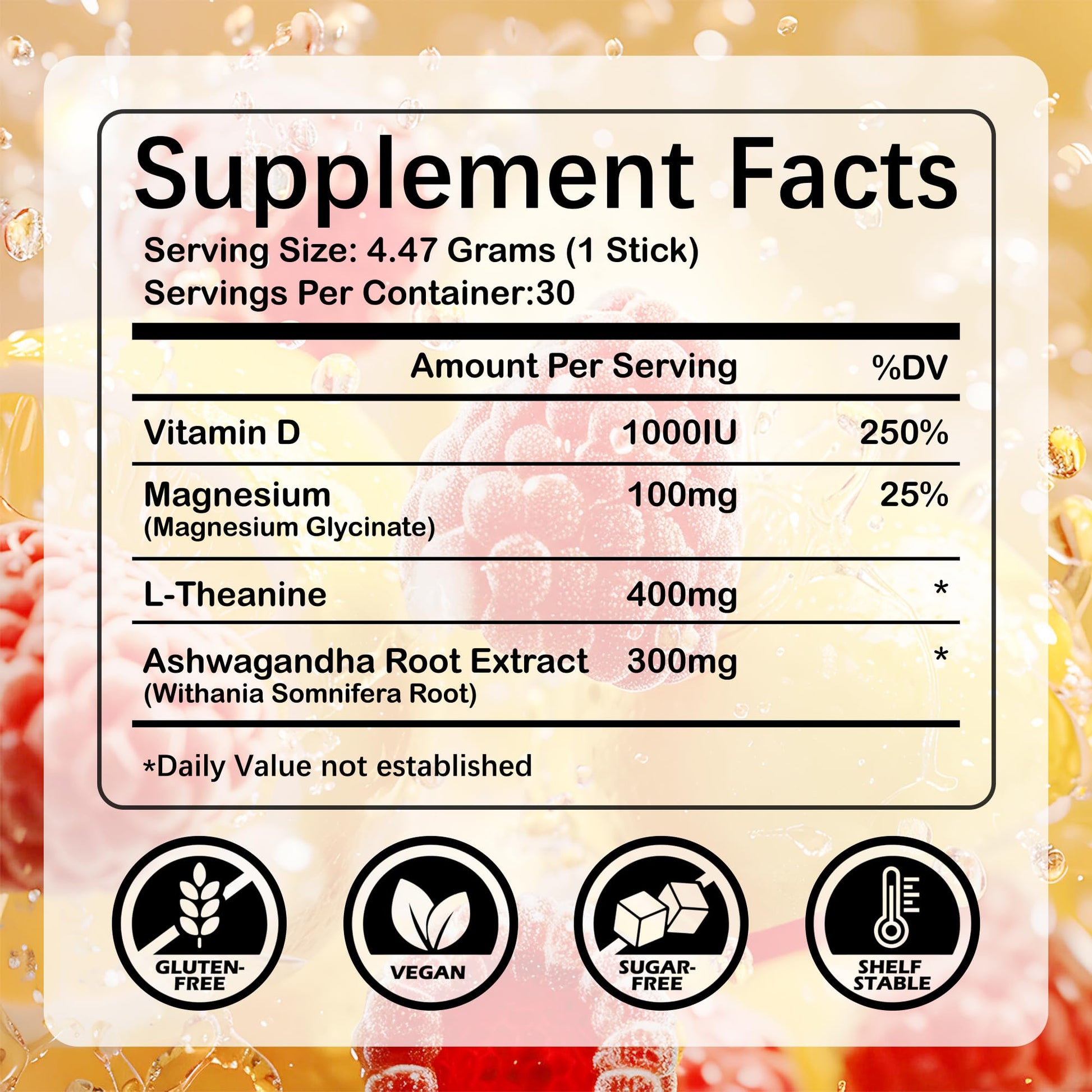 VENQUORIN Super Cortisol Calm Supplement Drink Powder for Women & Men with Magnesium Glycinate, Ashwagandha, L-Theanine & Vitamin D3 | Relaxation & Mood Support | Sugar Free, Vegan, 30 Servings VENQUORINAu supplements