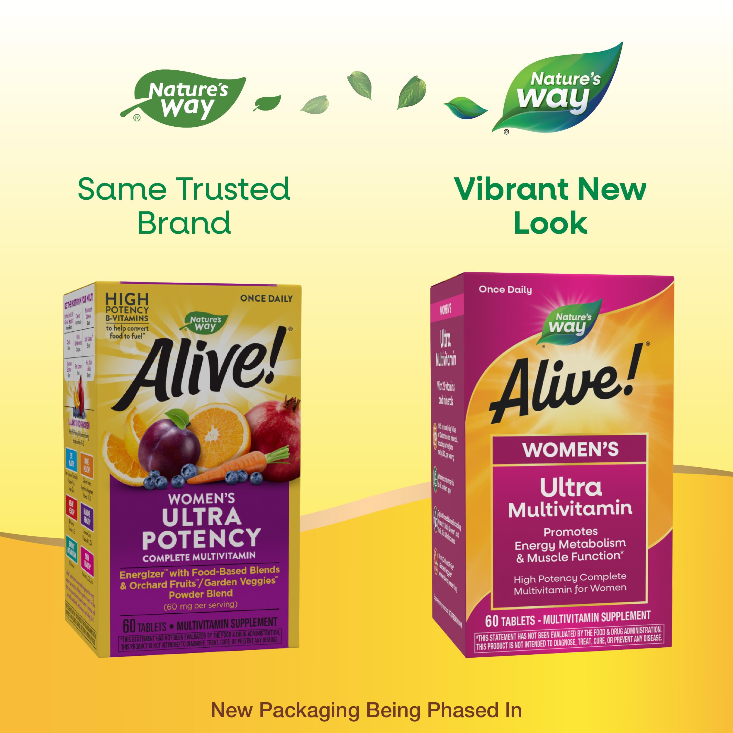 Nature's Way Alive! Women's Daily Ultra Multivitamin, High Potency Formula, Promotes Energy Metabolism and Muscle Function Nature's WayAu supplements