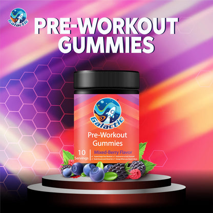 Galactic Pre-Workout Gummies, All Natural, 250mg Caffeine, Beta-Alanine, L-Citrulline GalacticUS supplements