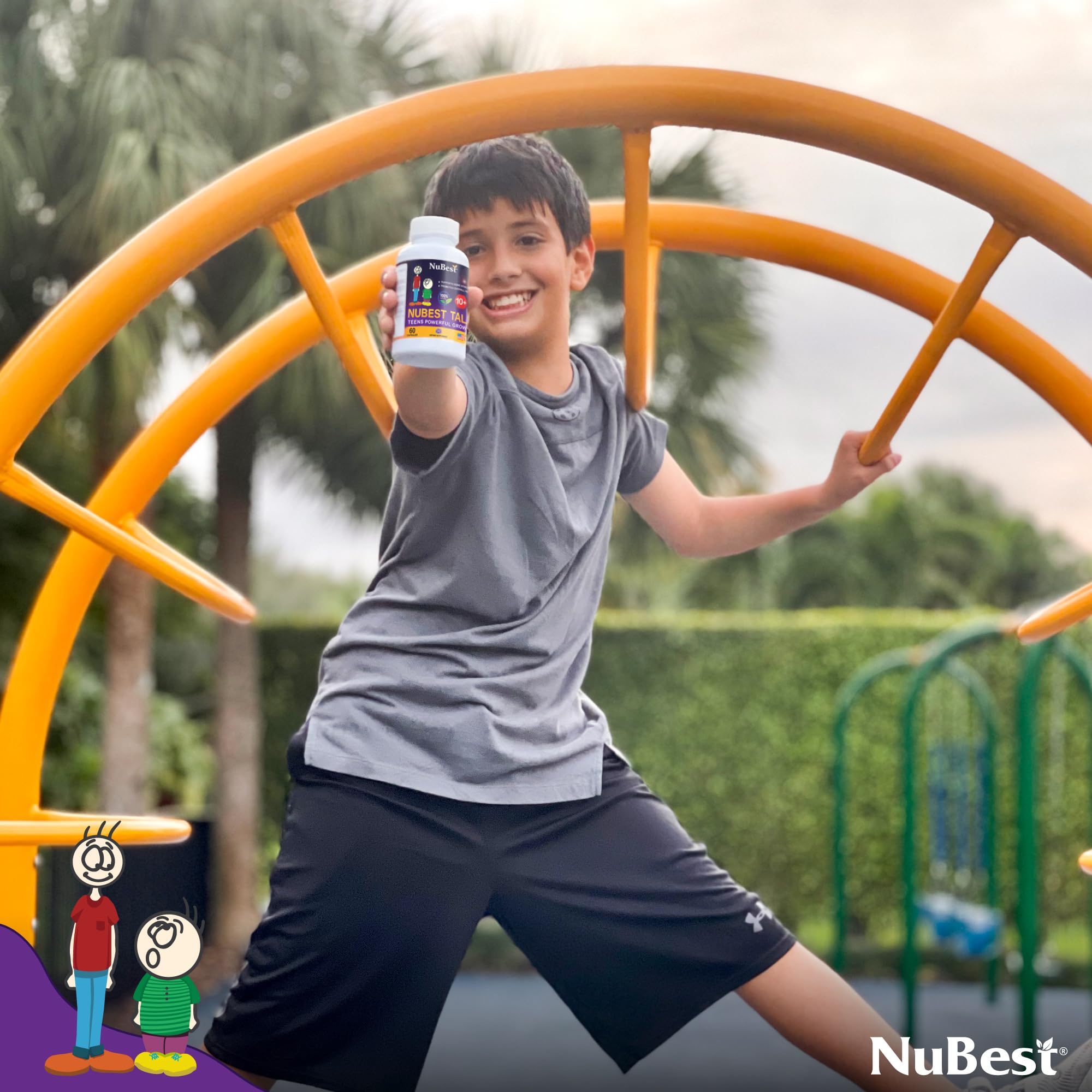 NuBest Tall 10+ Premium Bone Strength Formula, Enhanced Immunity and Overall Health for Age 10+ with Calcium, Vitamin D3, Vitamin K2, and Multivitamins | 60 Capsules | 1 Month Supply NuBestAu supplements
